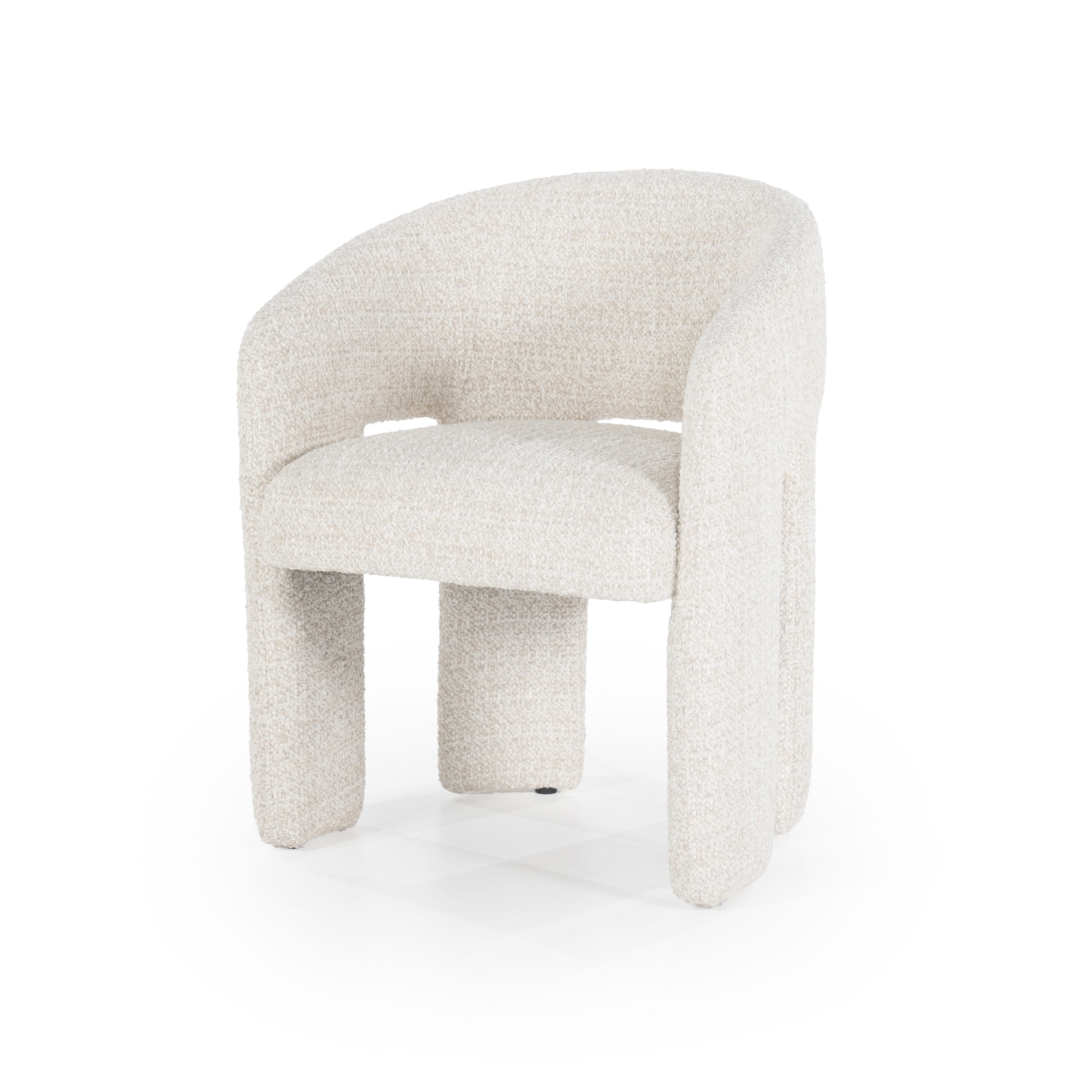 Eleonora Eetkamerstoel 'Hamilton' Grove Bouclé, kleur Beige