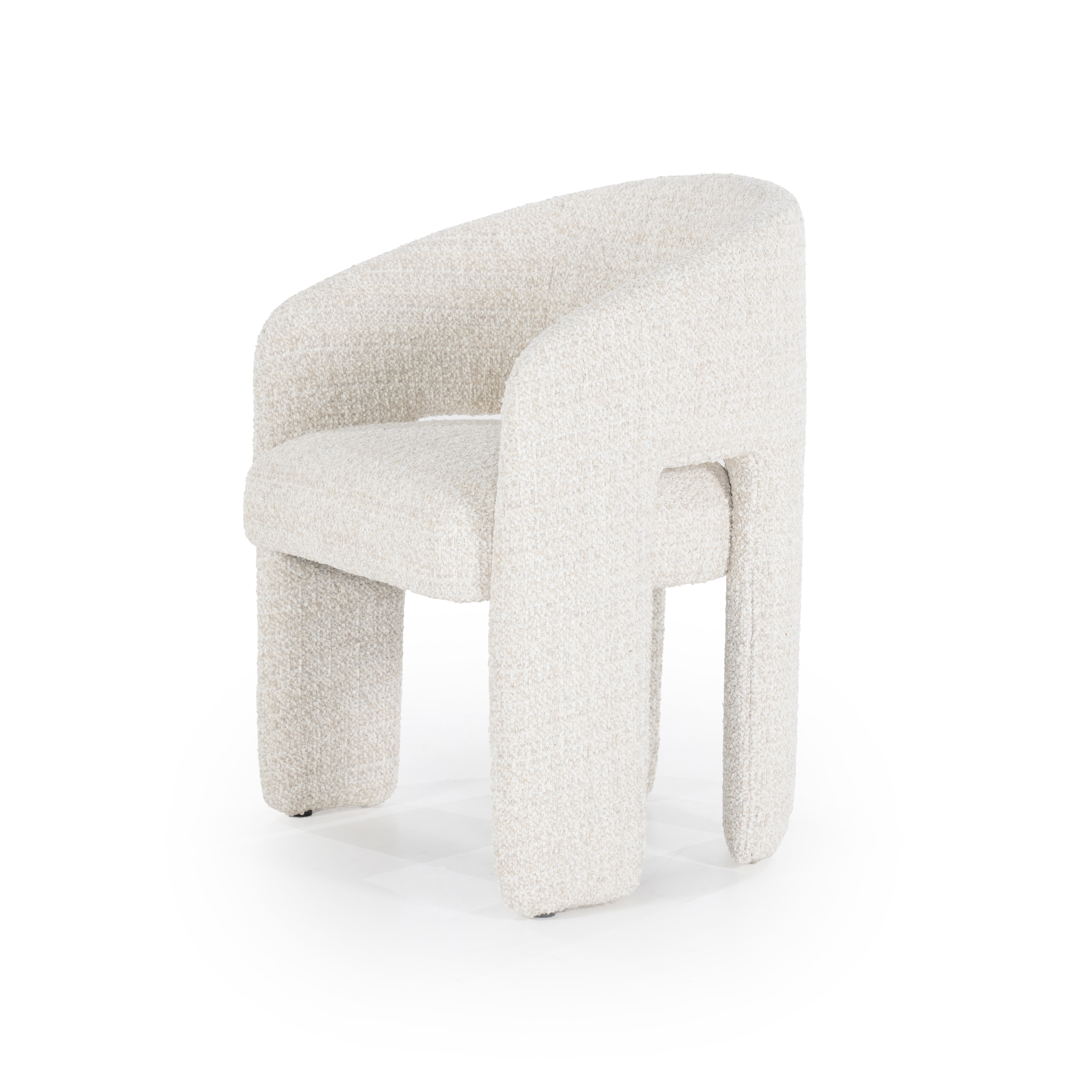 Eleonora Eetkamerstoel 'Hamilton' Grove Bouclé, kleur Beige