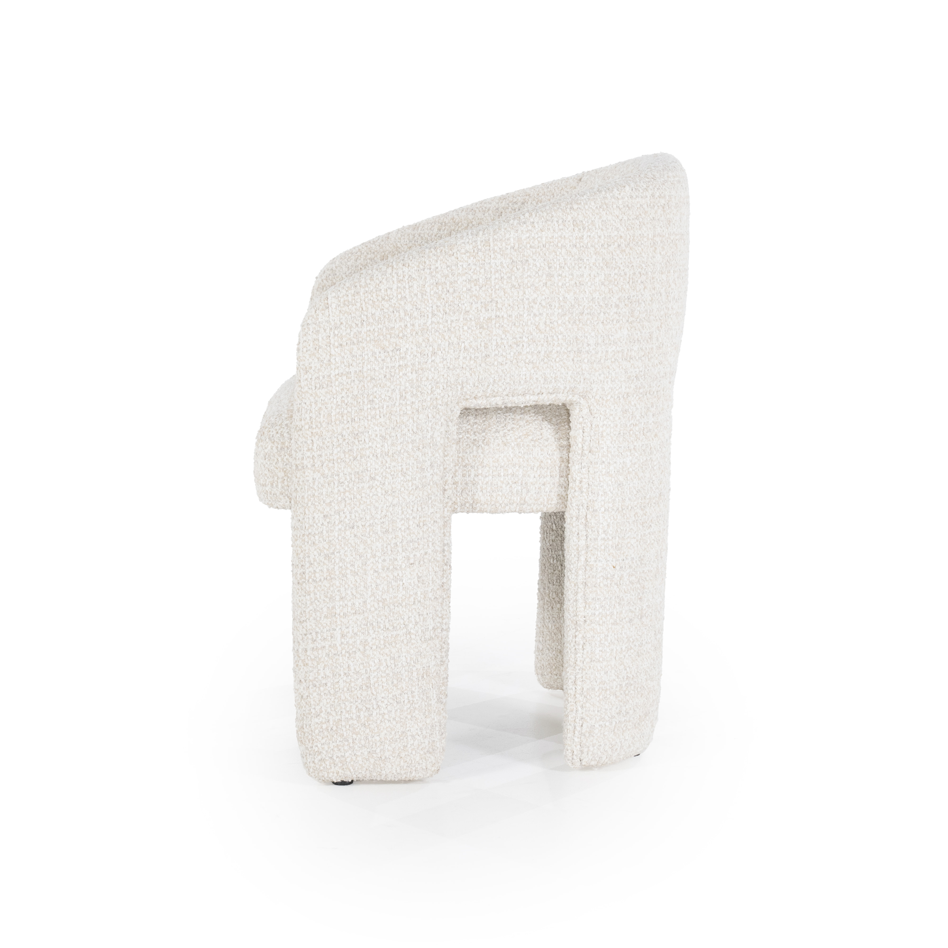 Eleonora Eetkamerstoel 'Hamilton' Grove Bouclé, kleur Beige