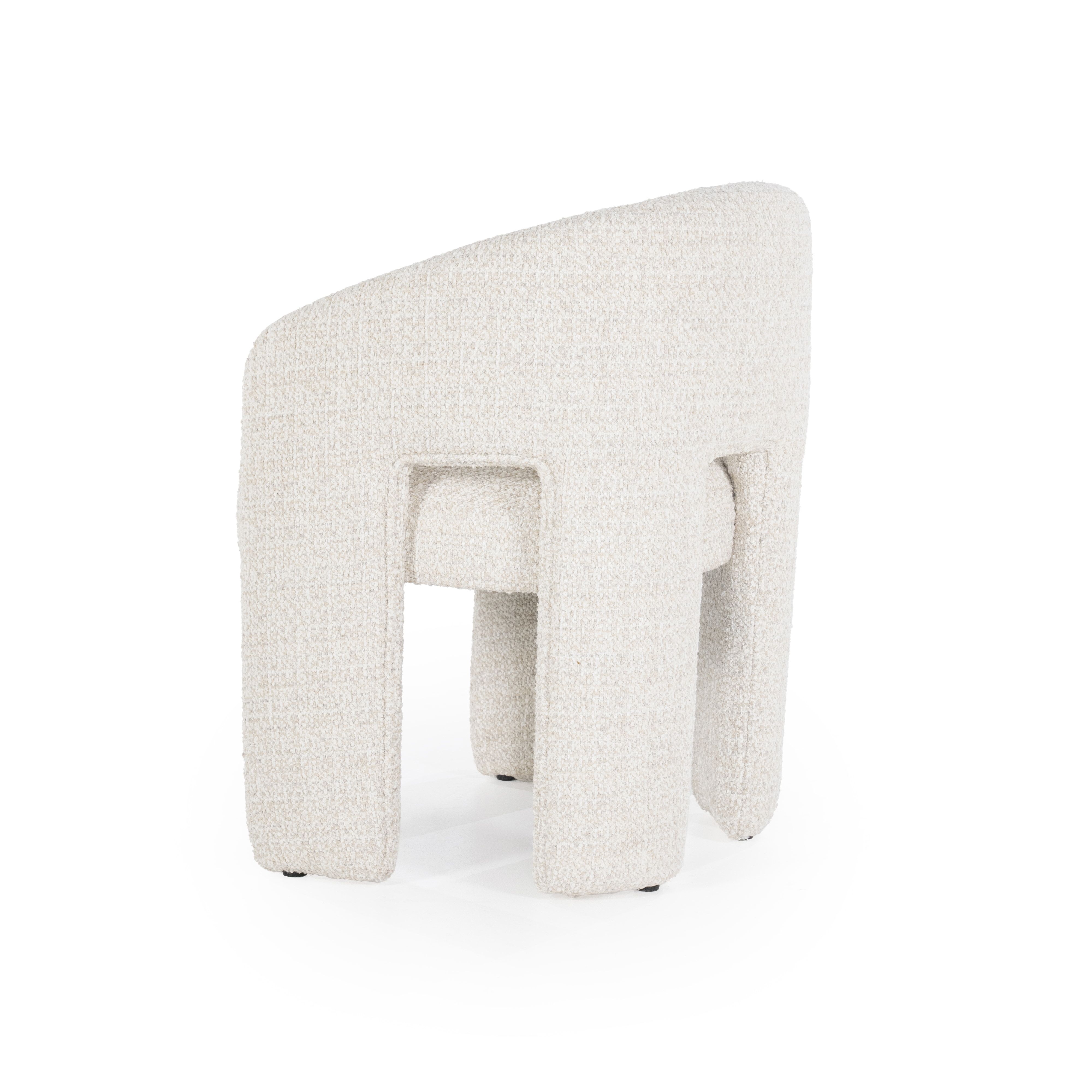 Eleonora Eetkamerstoel 'Hamilton' Grove Bouclé, kleur Beige