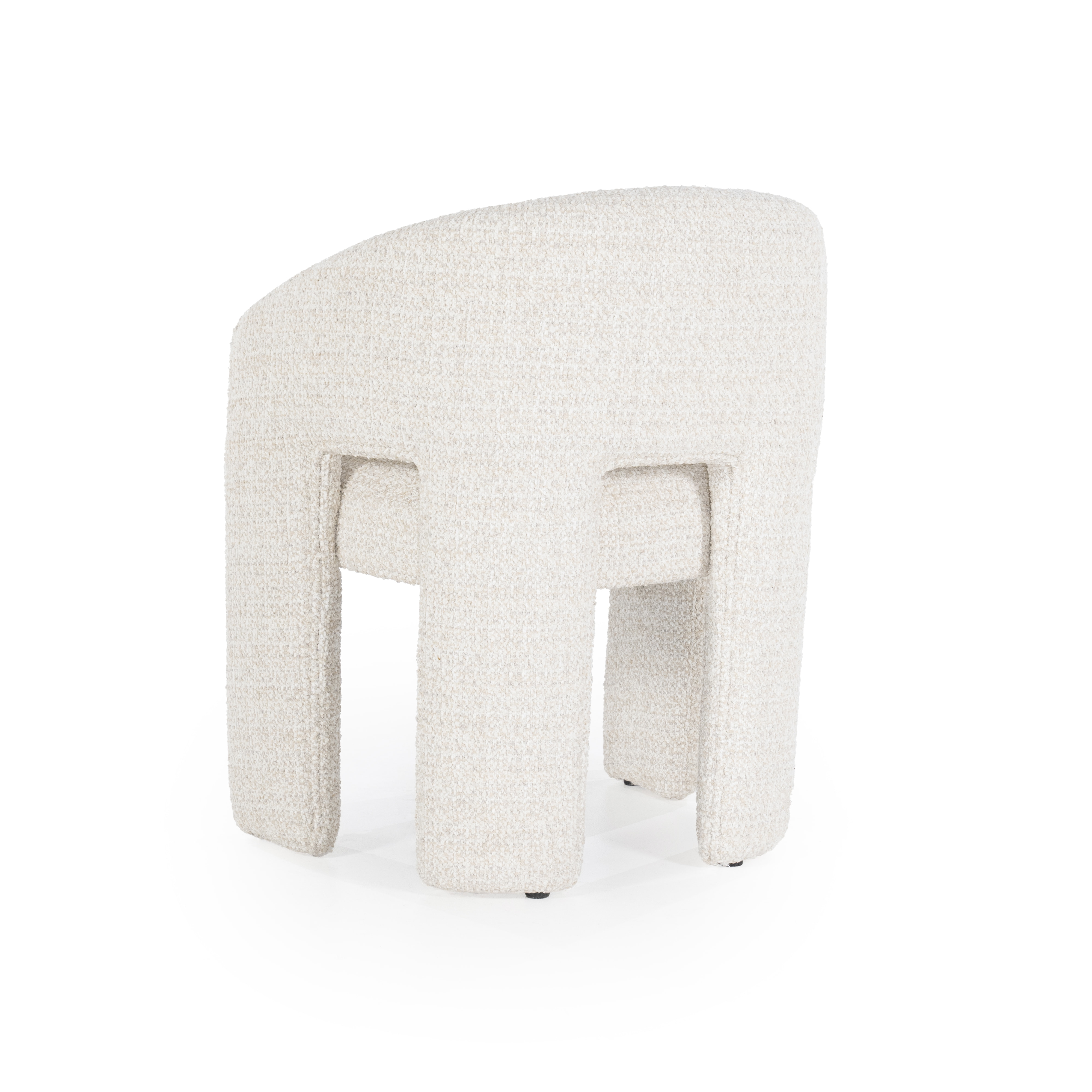 Eleonora Eetkamerstoel 'Hamilton' Grove Bouclé, kleur Beige