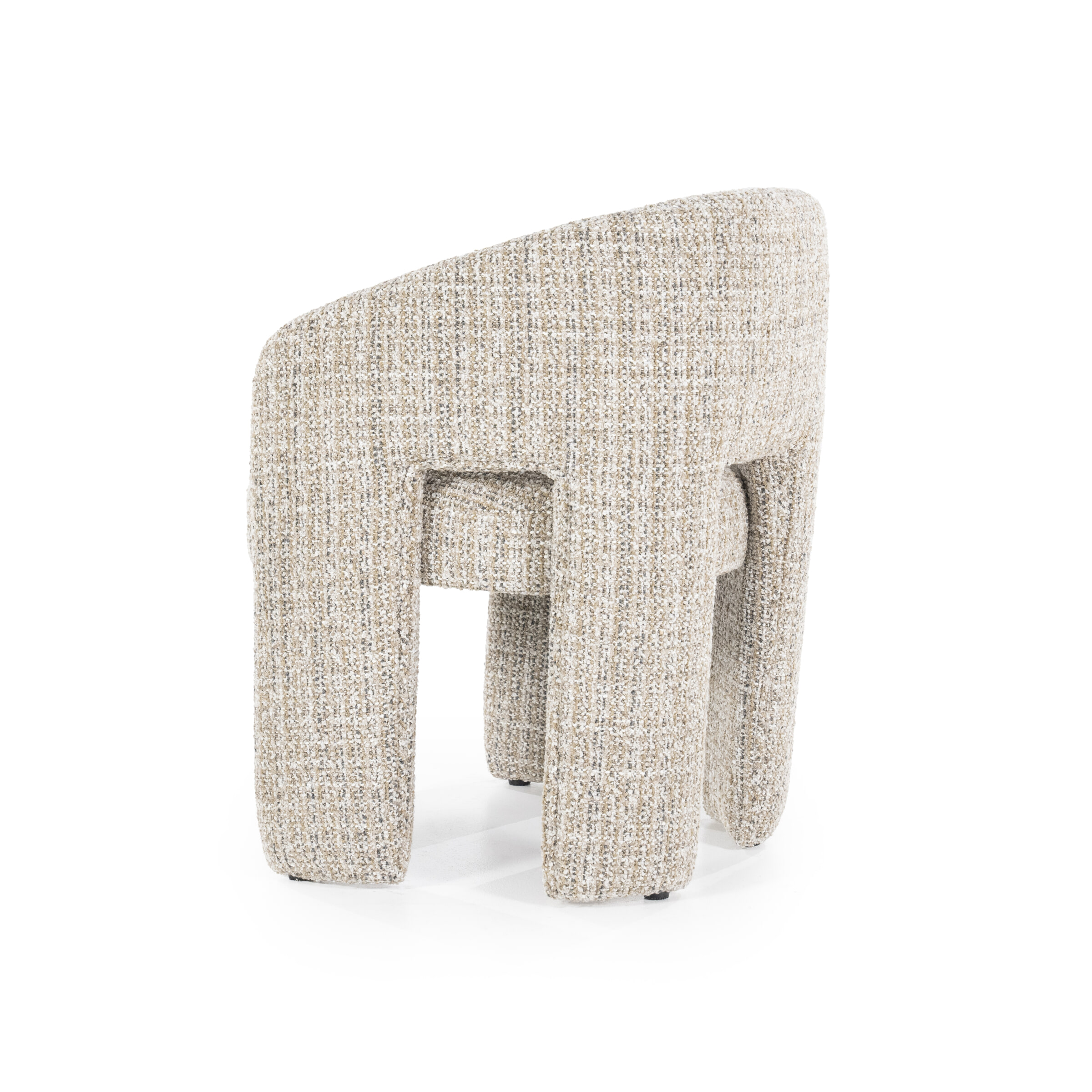 Eleonora Eetkamerstoel 'Hamilton' Grove Bouclé, kleur Taupe