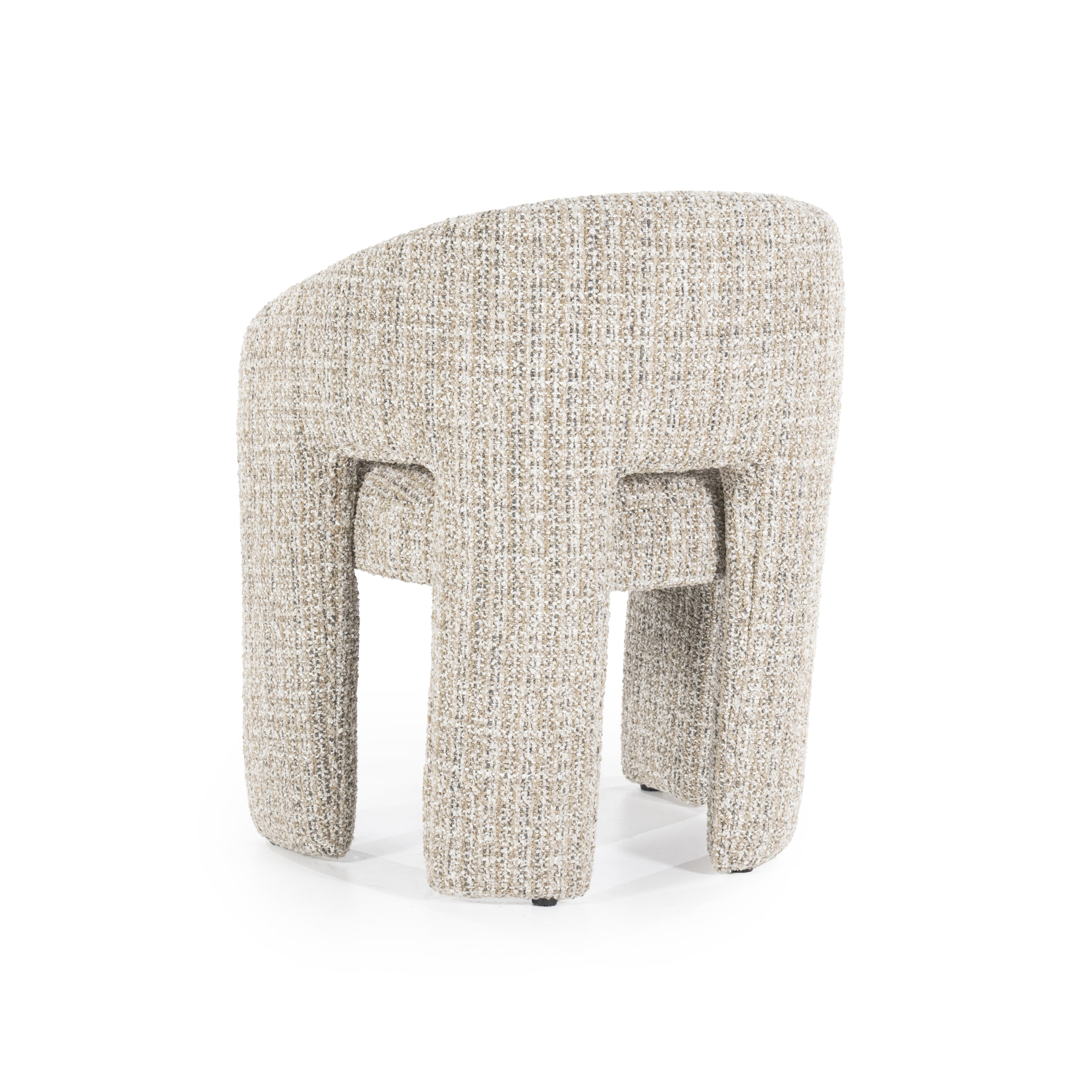 Eleonora Eetkamerstoel 'Hamilton' Grove Bouclé, kleur Taupe