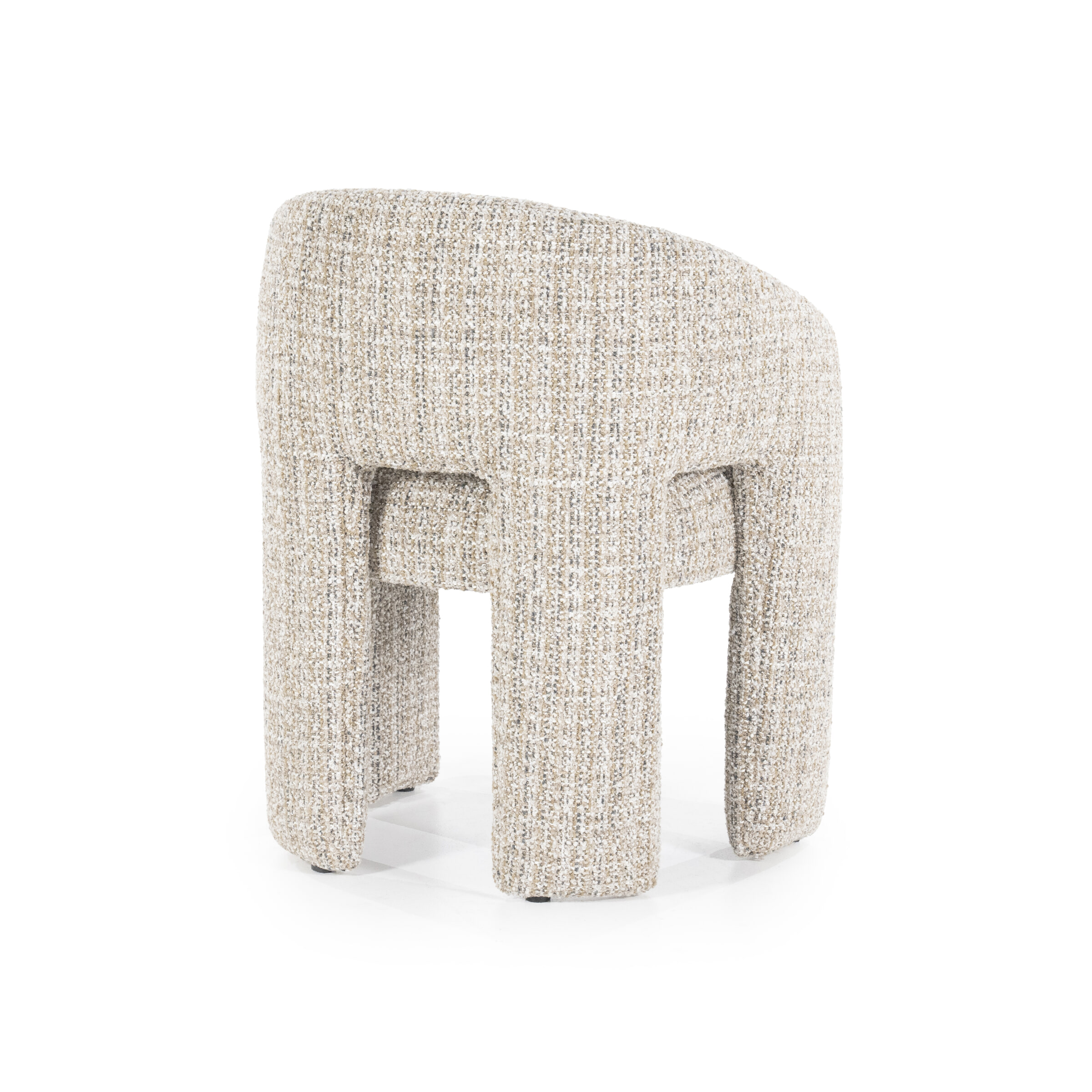 Eleonora Eetkamerstoel 'Hamilton' Grove Bouclé, kleur Taupe