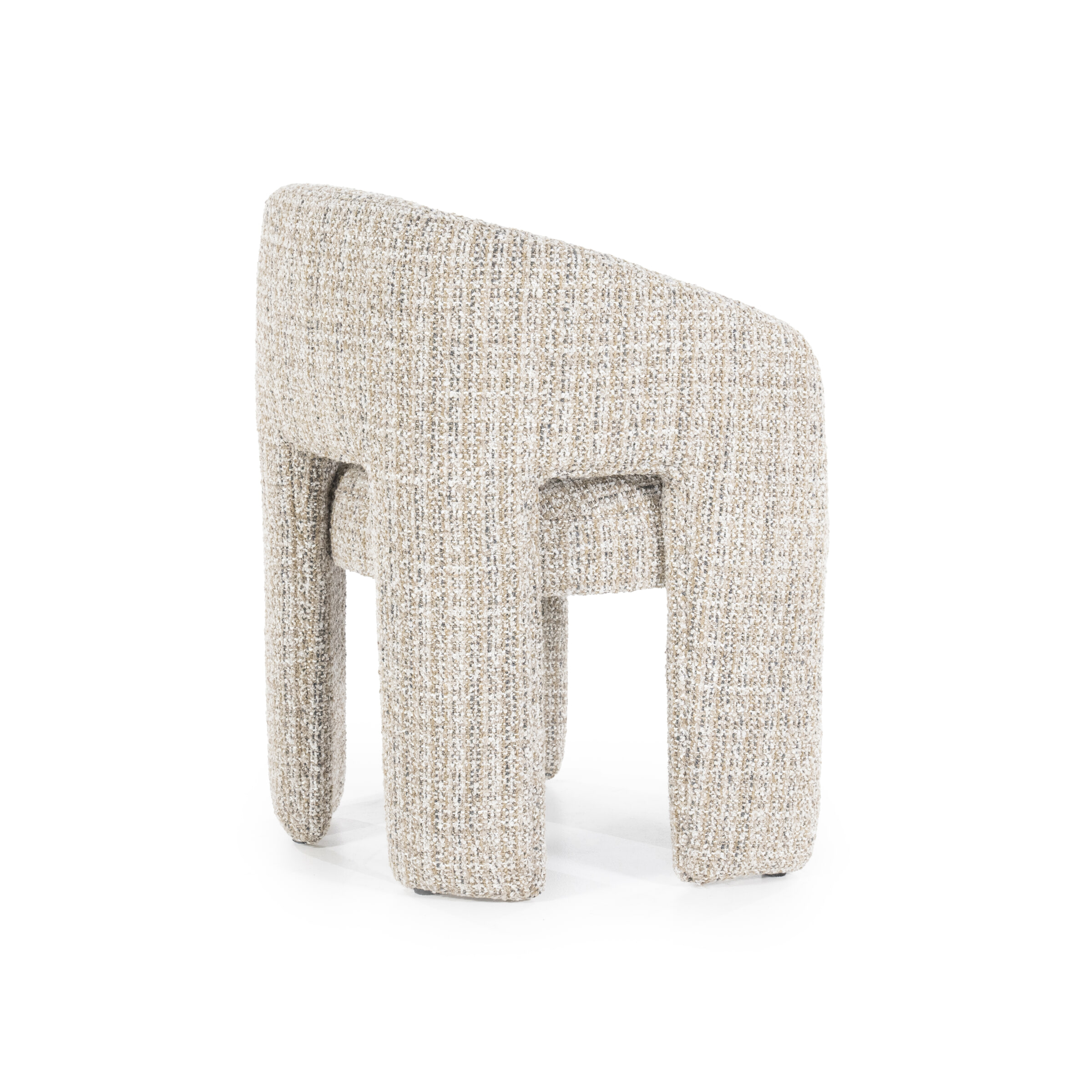 Eleonora Eetkamerstoel 'Hamilton' Grove Bouclé, kleur Taupe