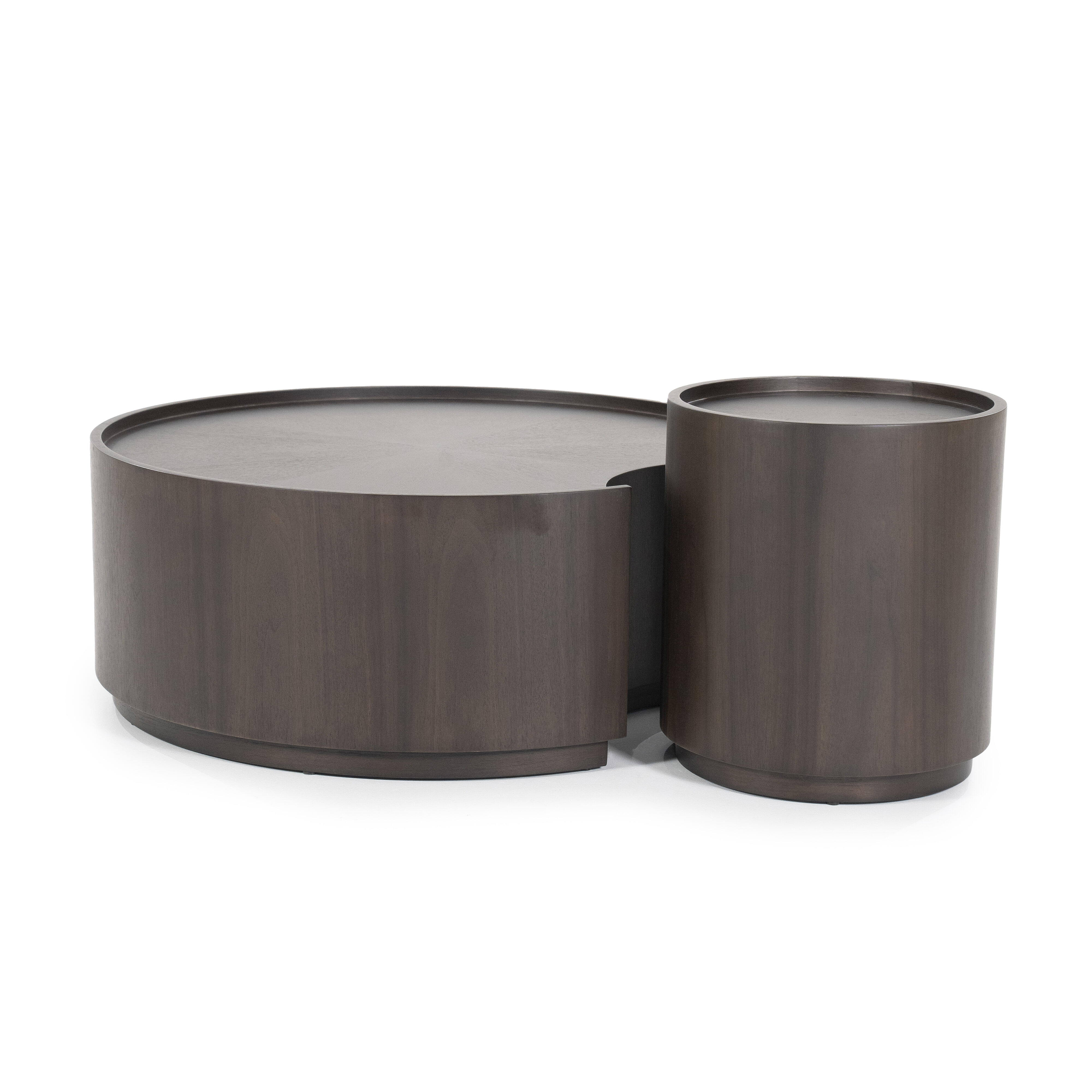 Eleonora Salontafel 'Max' Walnoot, Set van 2 stuks