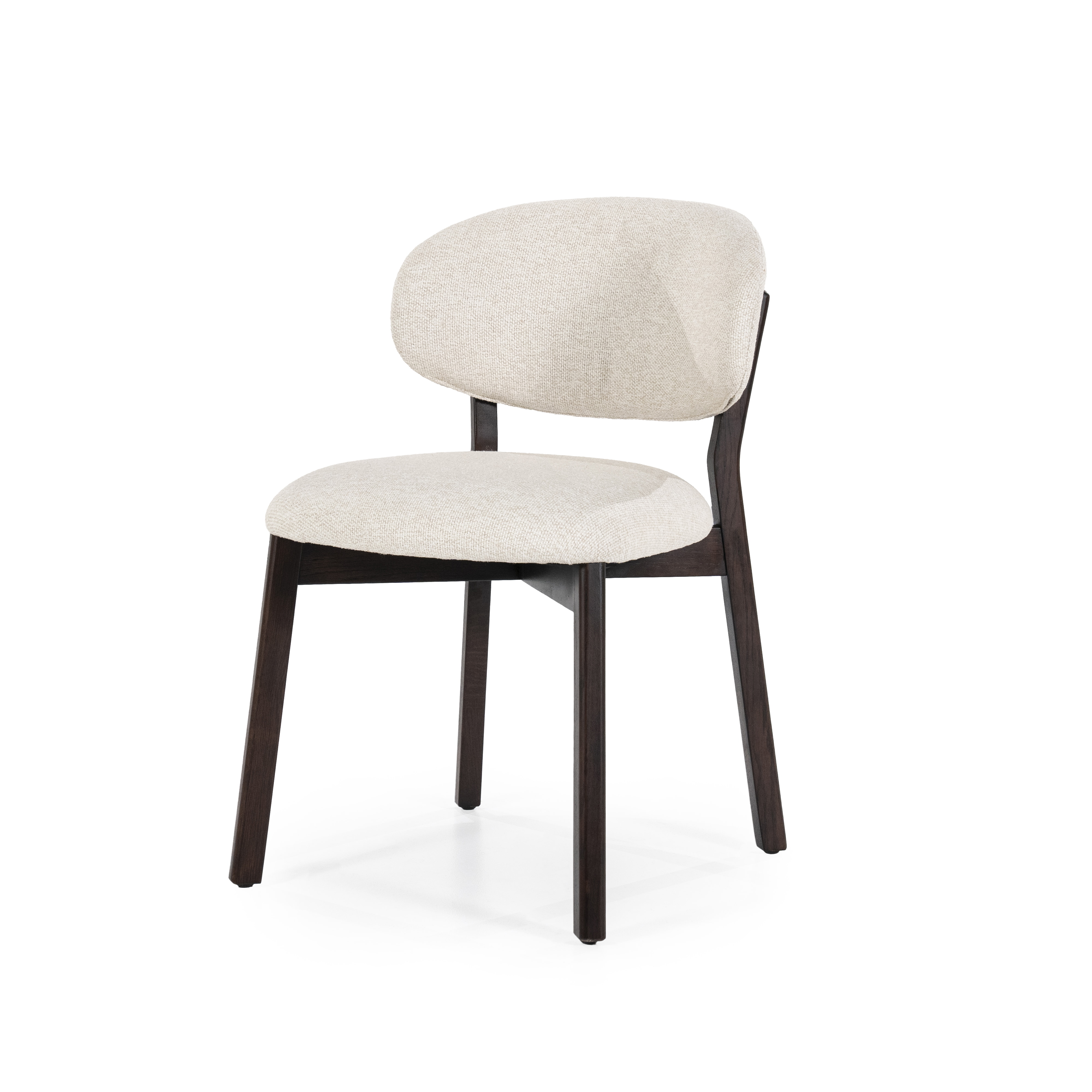 Eleonora Eetkamerstoel 'Mikky' kleur Beige/Bruin