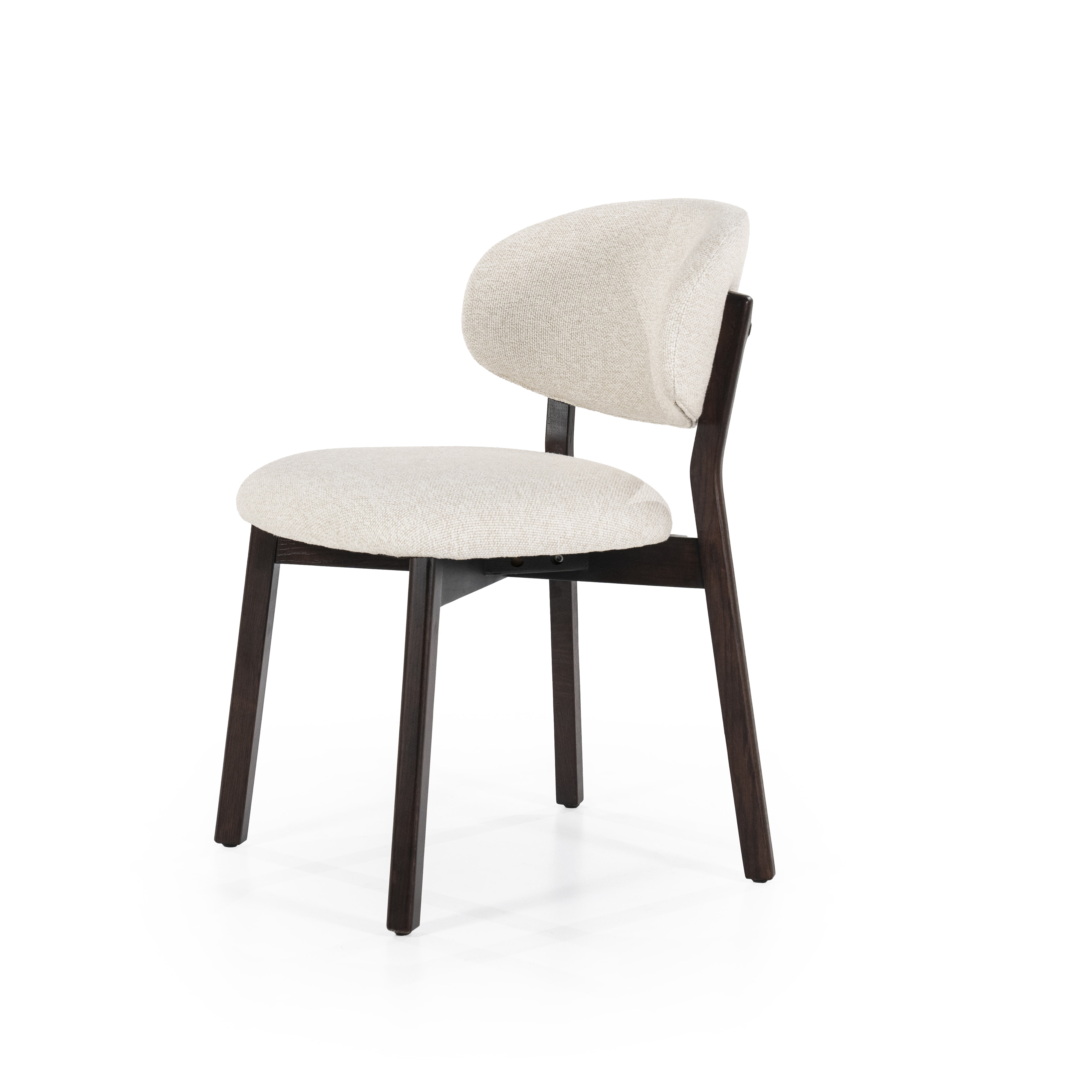 Eleonora Eetkamerstoel 'Mikky' kleur Beige/Bruin