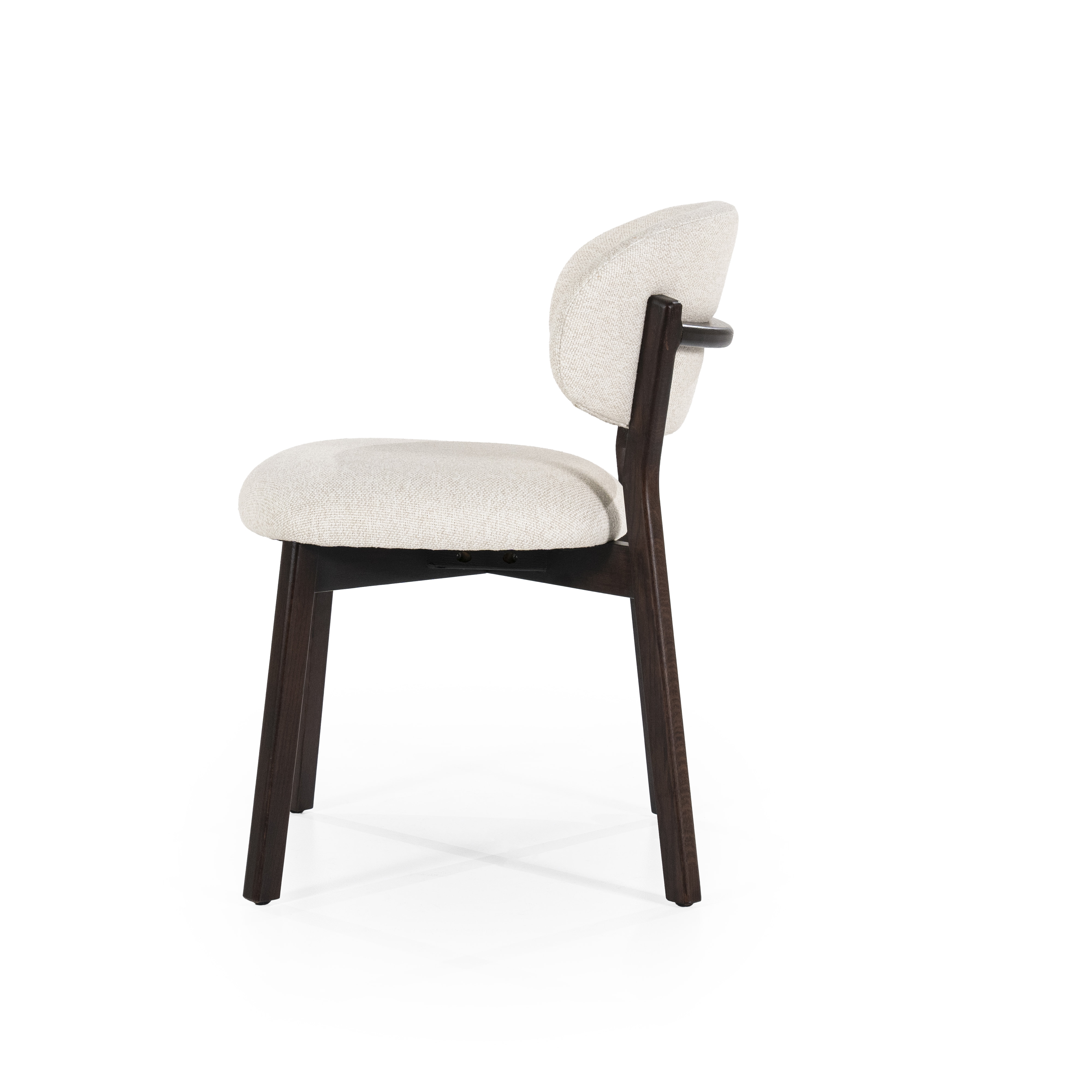 Eleonora Eetkamerstoel 'Mikky' kleur Beige/Bruin