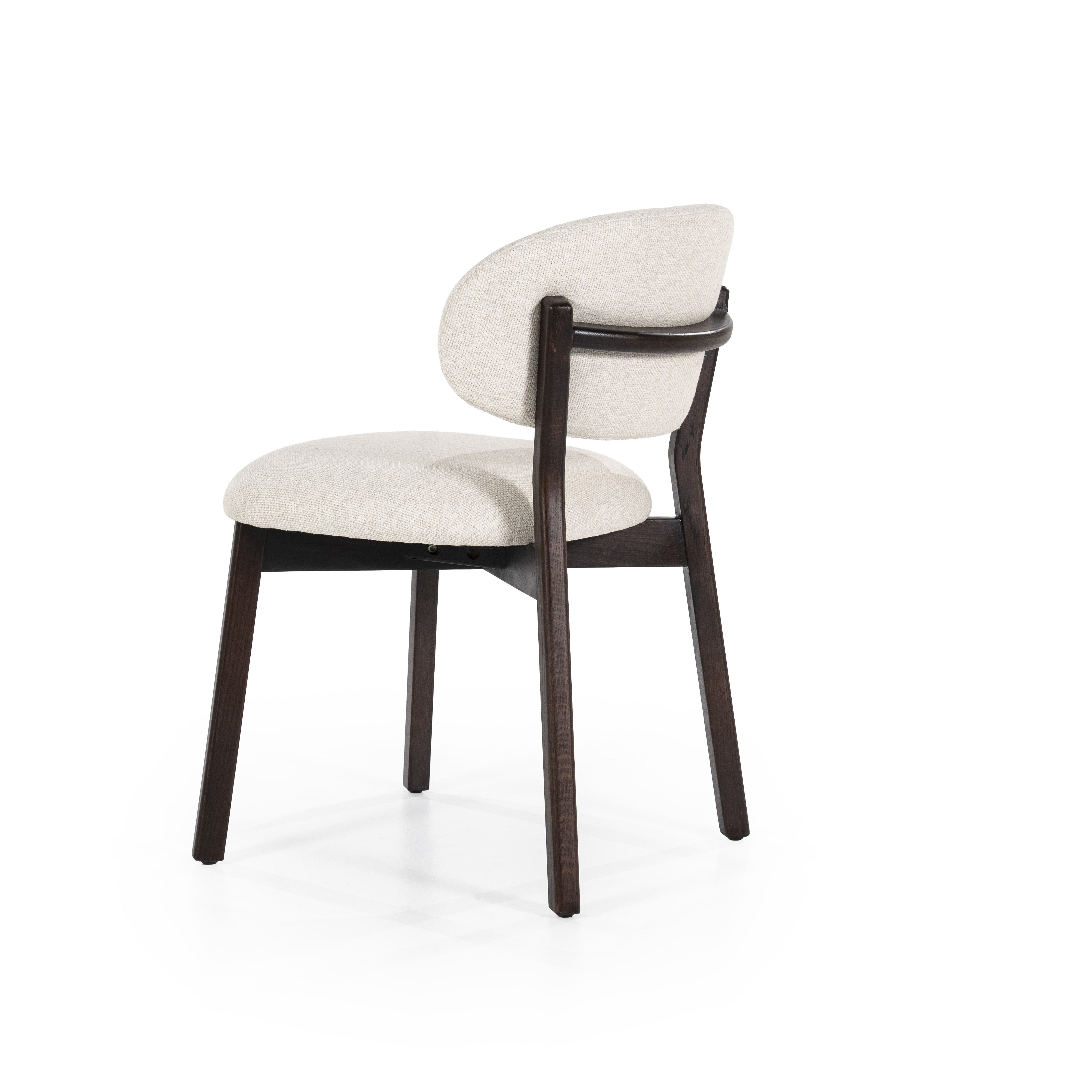 Eleonora Eetkamerstoel 'Mikky' kleur Beige/Bruin