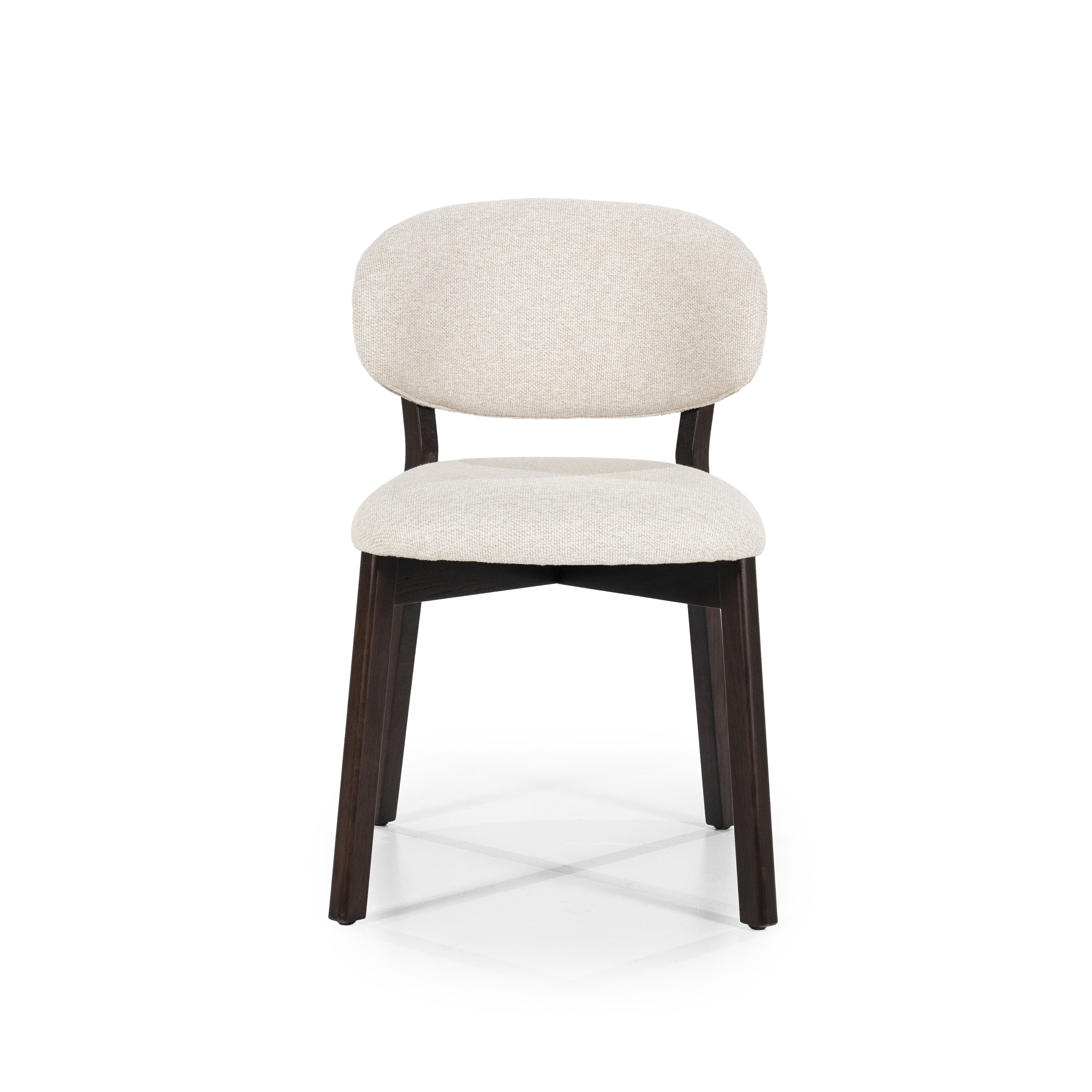 Eleonora Eetkamerstoel 'Mikky' kleur Beige/Bruin