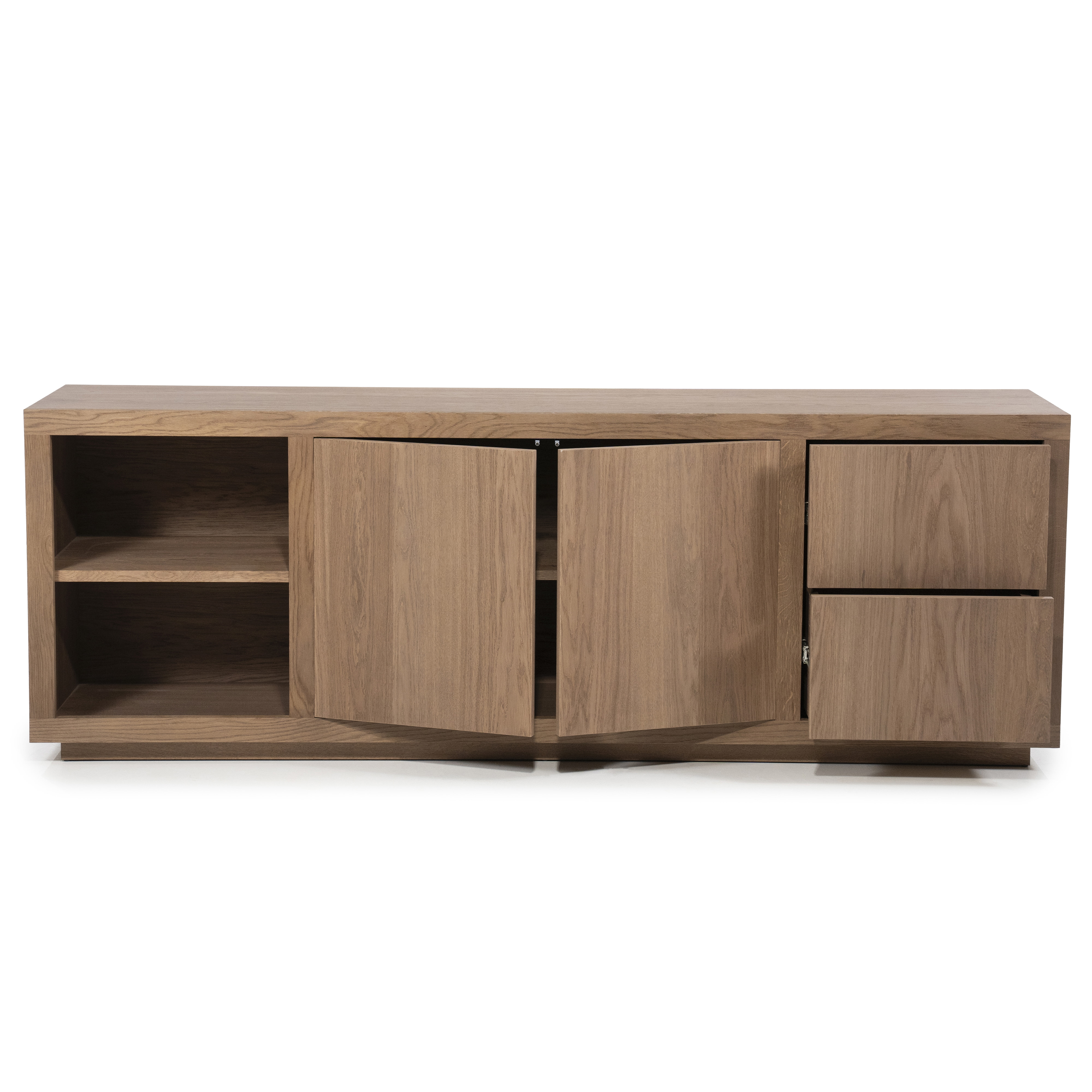Eleonora Dressoir 'Helsinki' Eiken, 200cm, kleur Lichtbruin