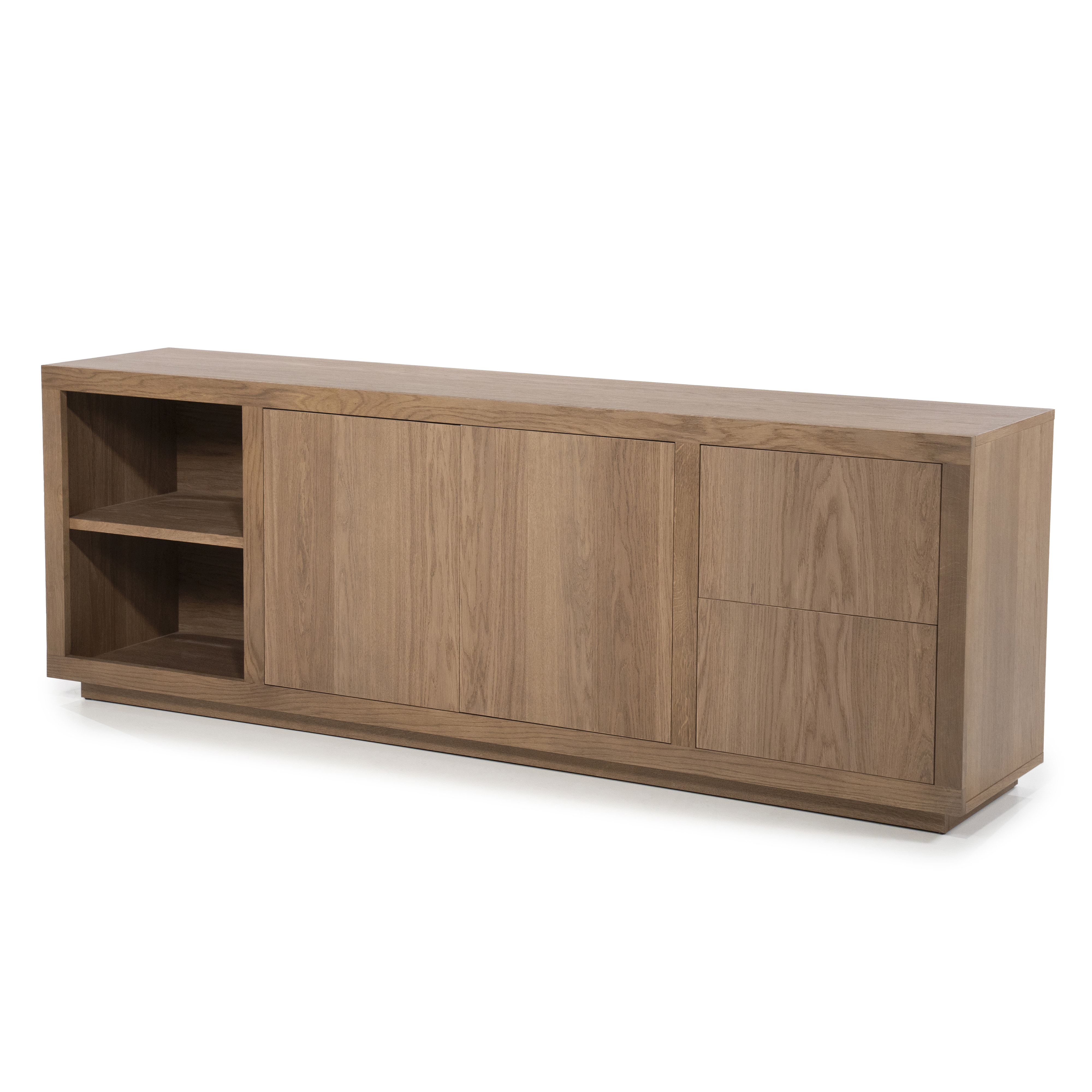 Eleonora Dressoir 'Helsinki' Eiken, 200cm, kleur Lichtbruin