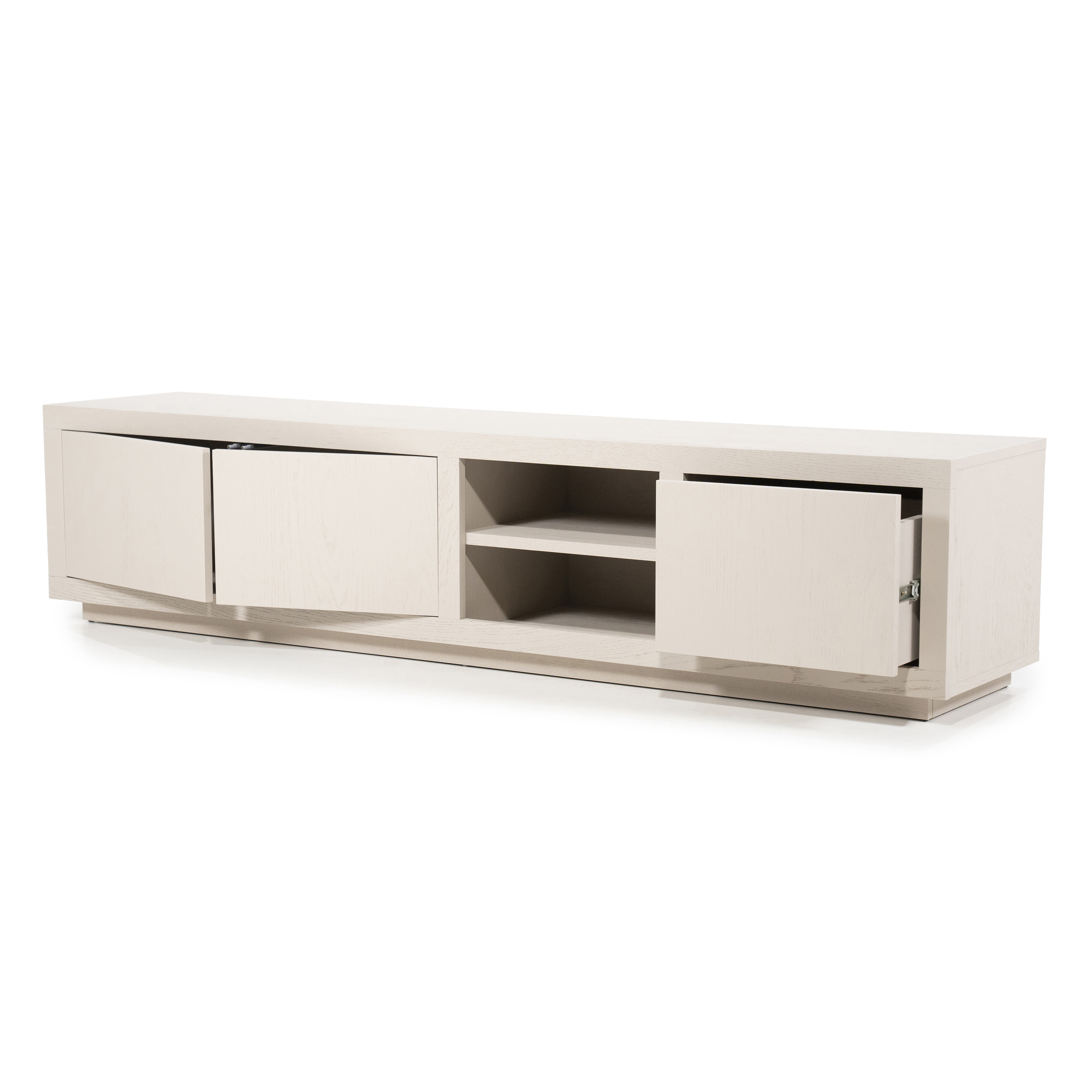 Eleonora TV-meubel 'Helsinki' Eiken, 200cm, kleur Taupe