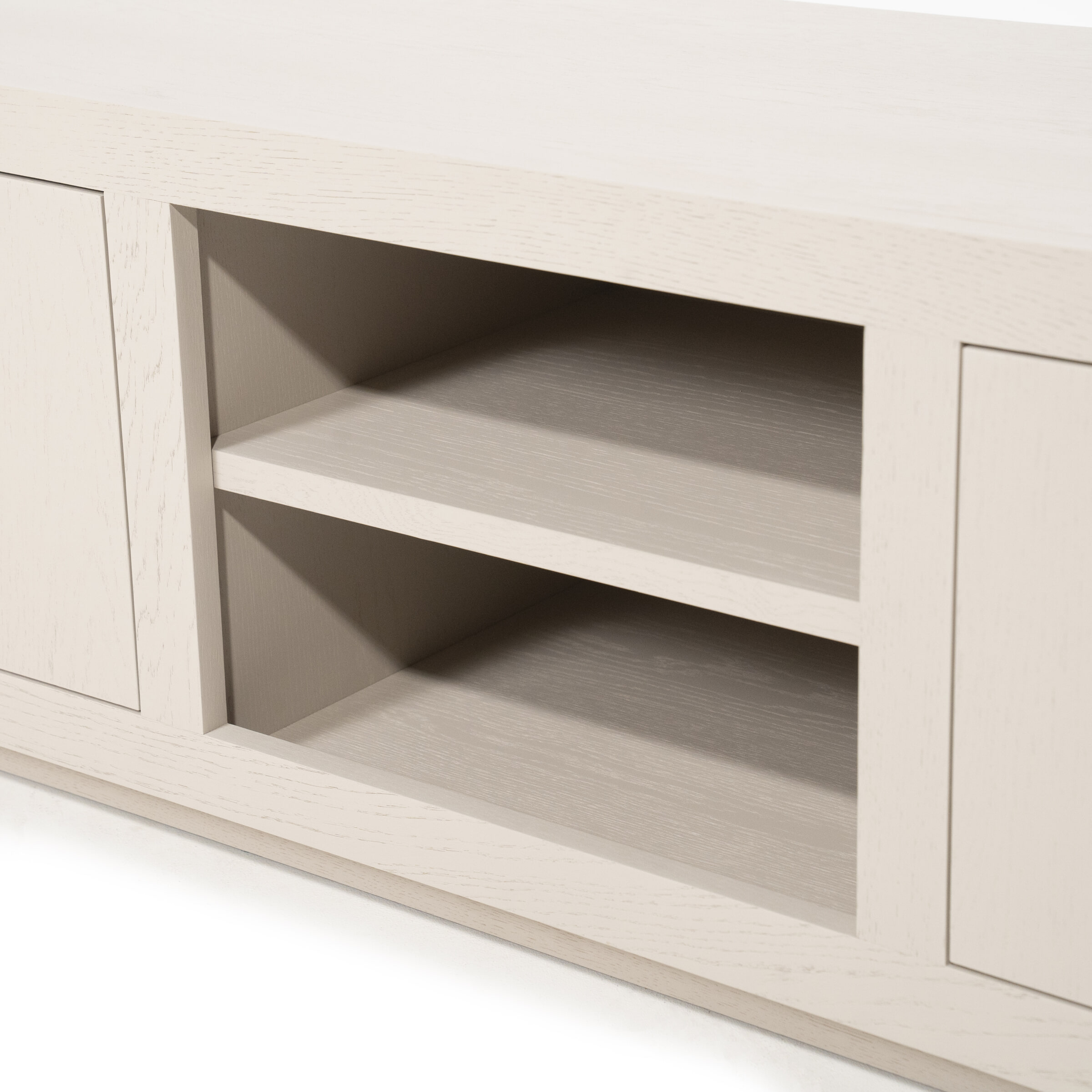 Eleonora TV-meubel 'Helsinki' Eiken, 200cm, kleur Taupe