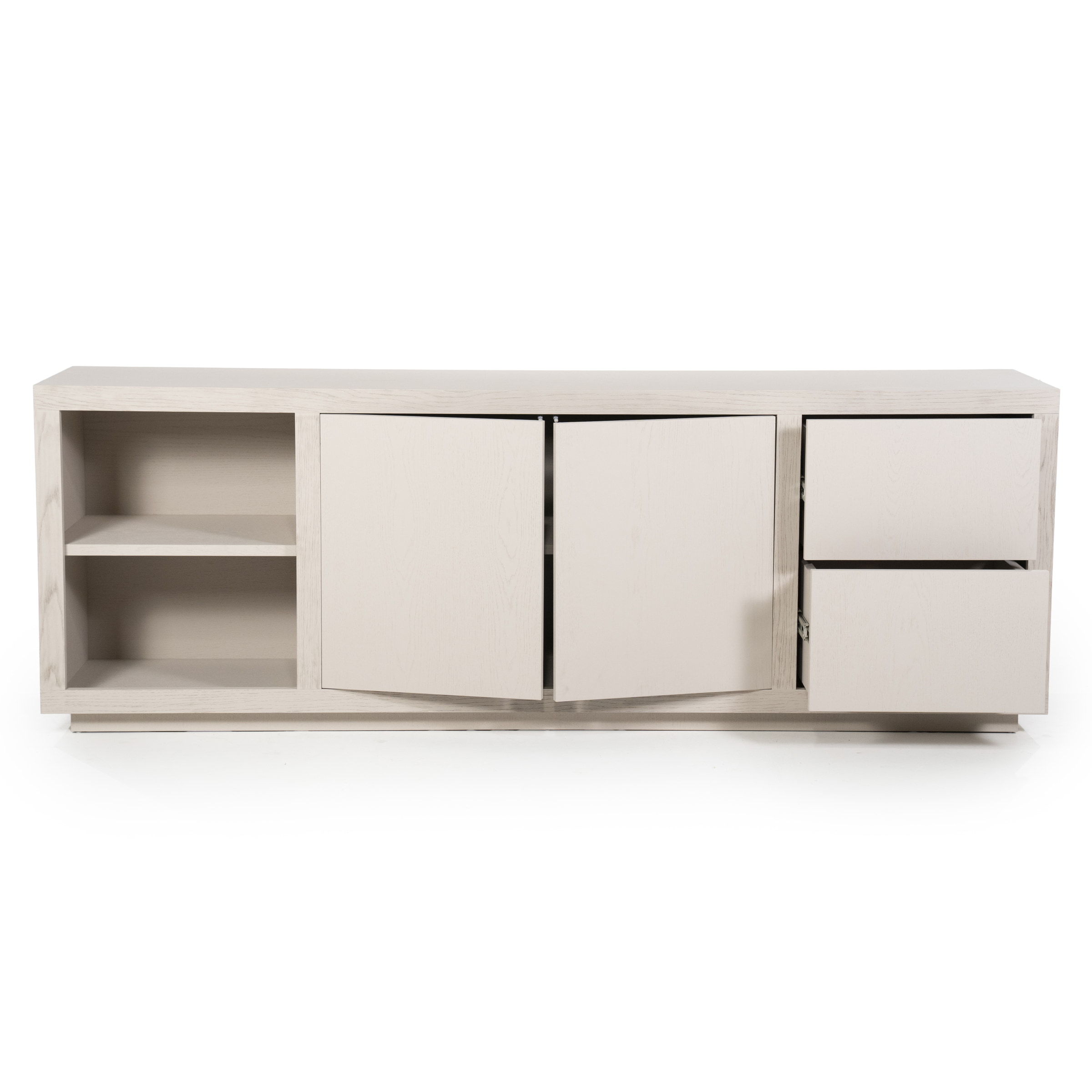 Eleonora Dressoir 'Helsinki' Eiken, 200cm, kleur Taupe