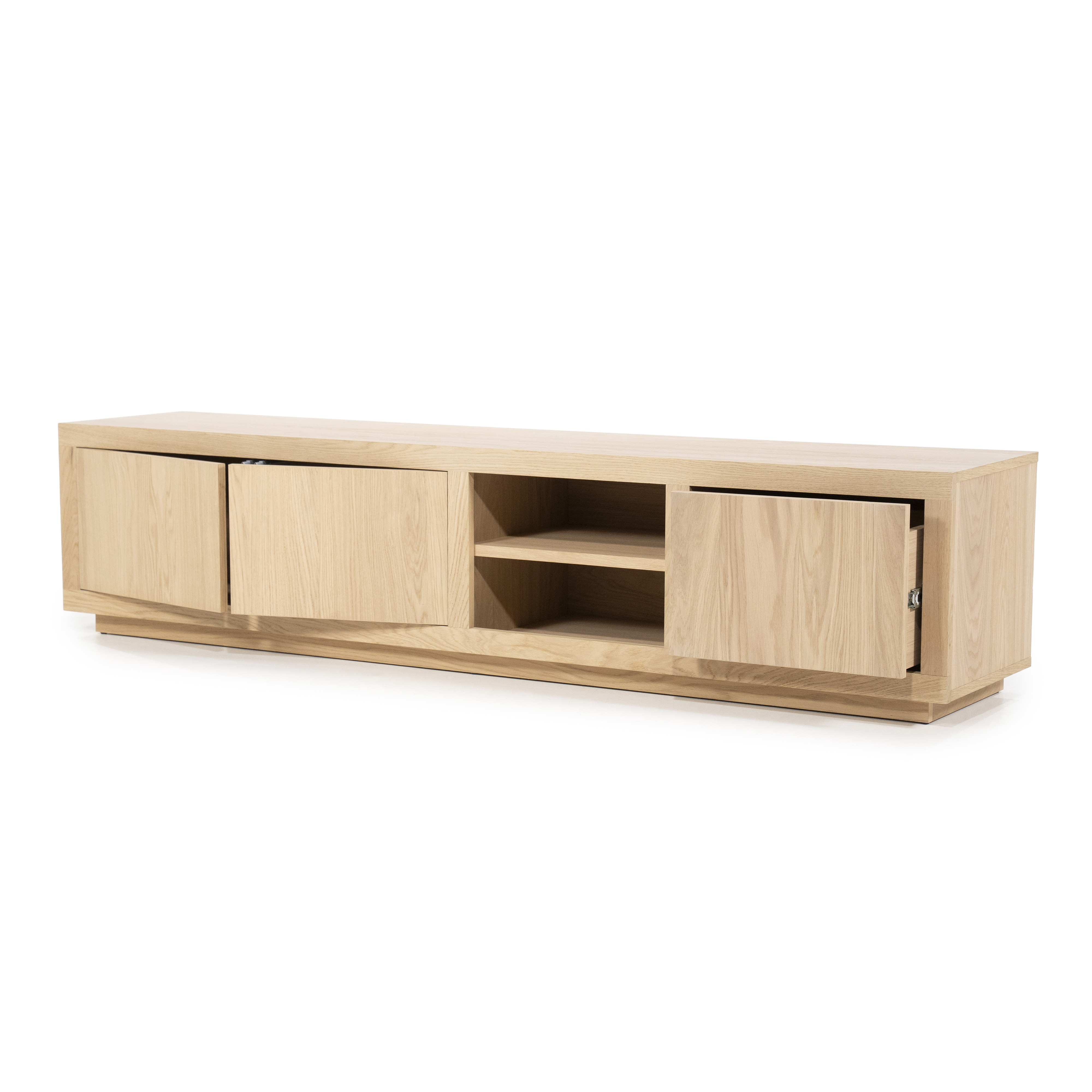 Eleonora TV-meubel 'Helsinki' Eiken, 200cm, kleur Naturel