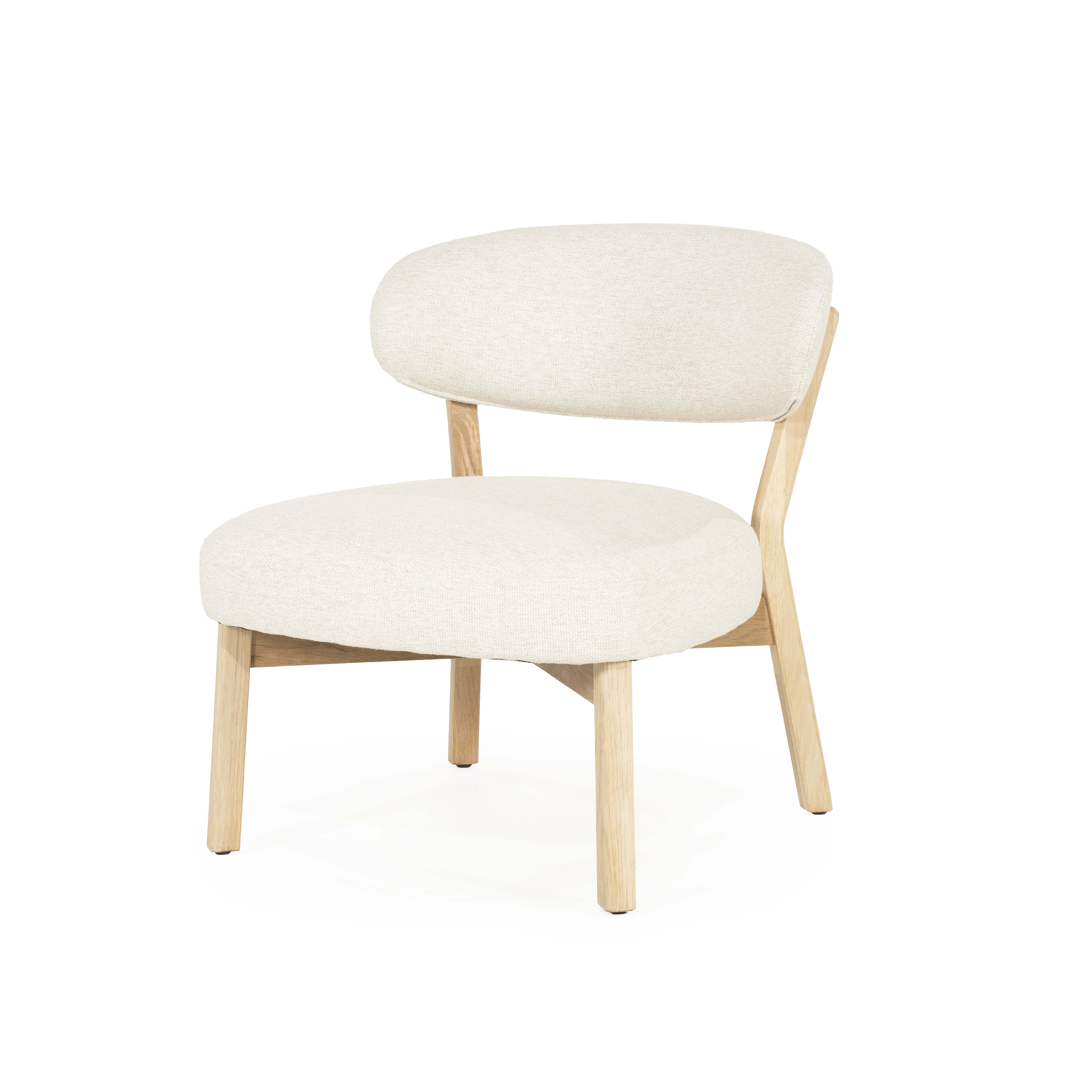 Eleonora Fauteuil 'Mikky' kleur Beige/Naturel