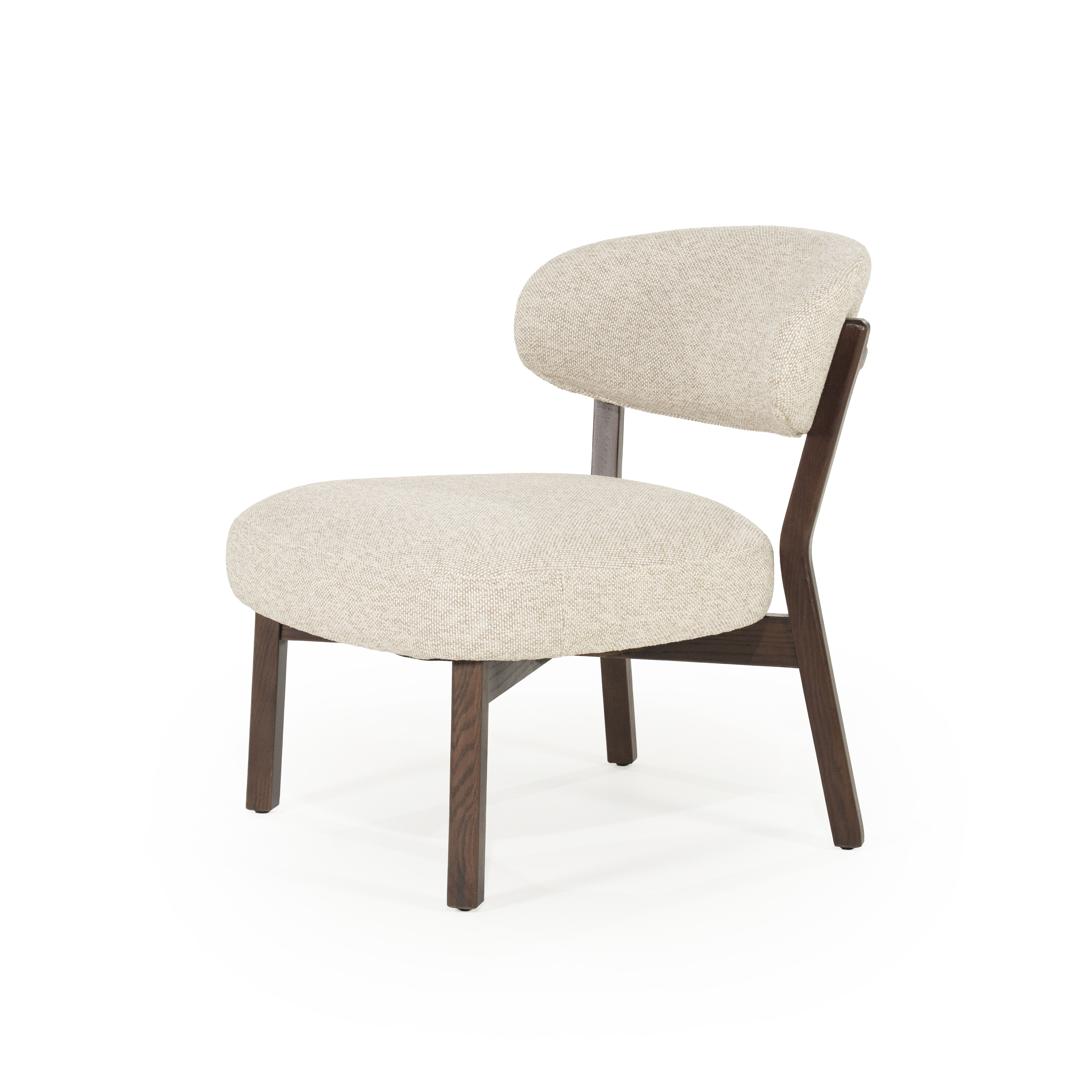 Eleonora Fauteuil 'Mikky' kleur Taupe/Bruin