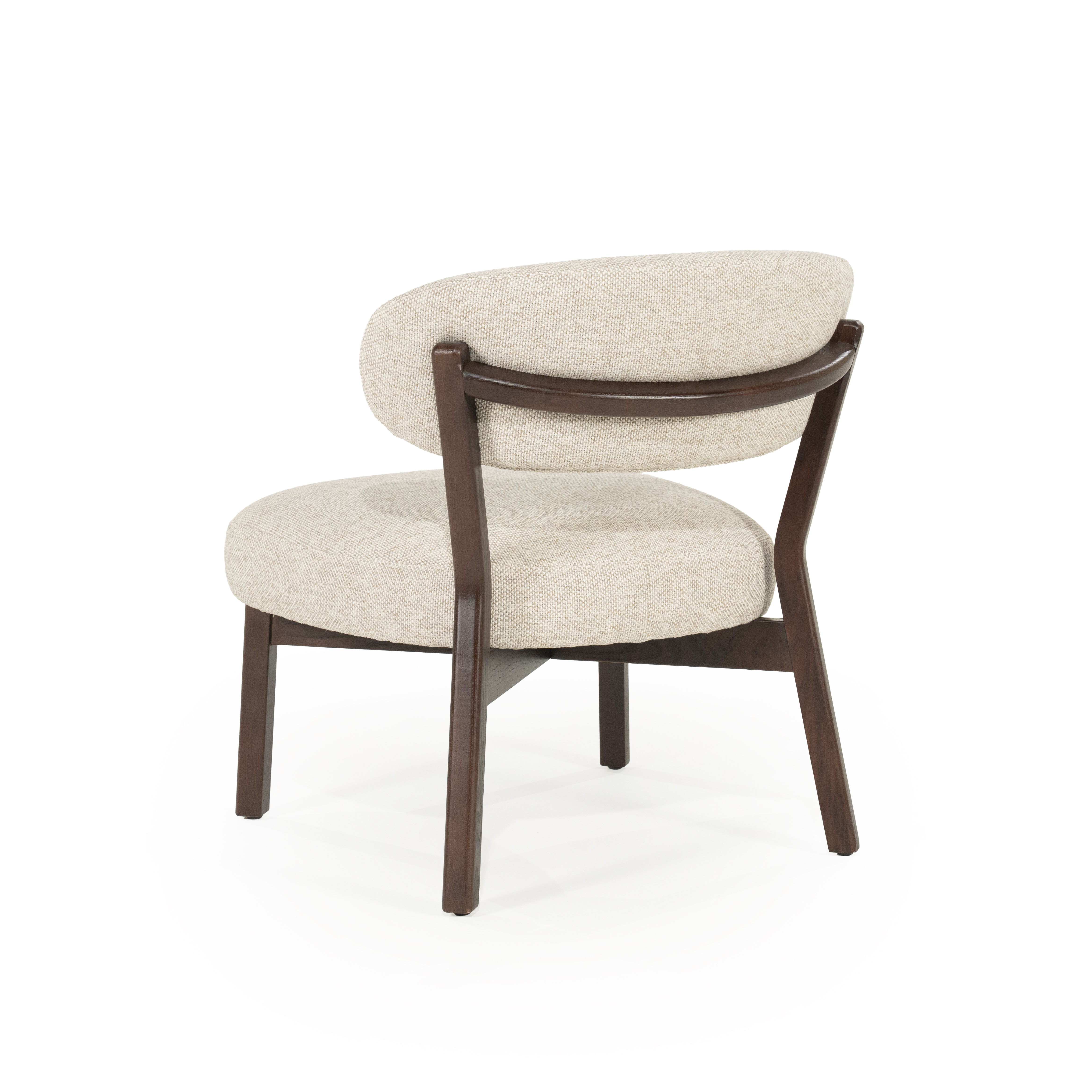 Eleonora Fauteuil 'Mikky' kleur Taupe/Bruin