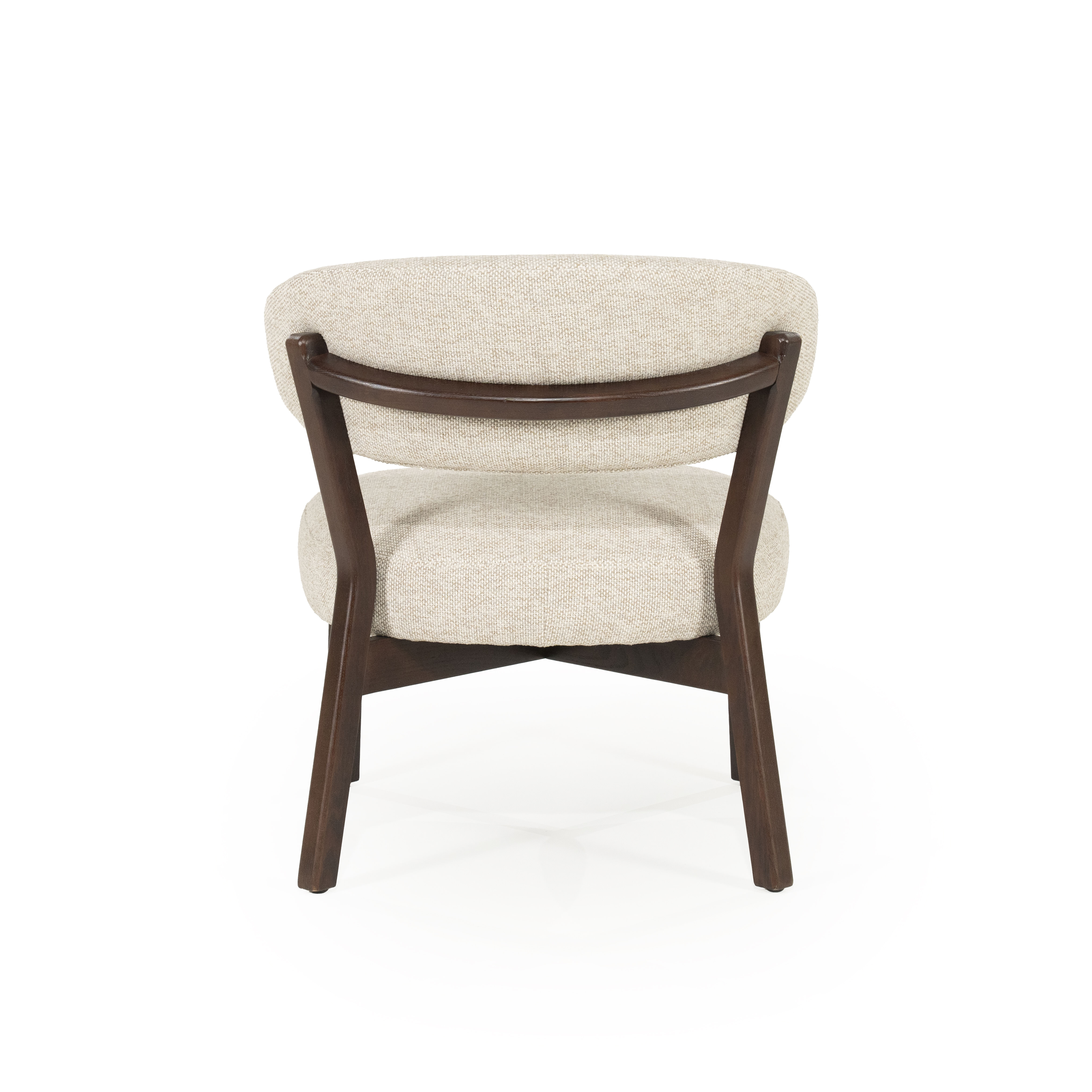 Eleonora Fauteuil 'Mikky' kleur Taupe/Bruin