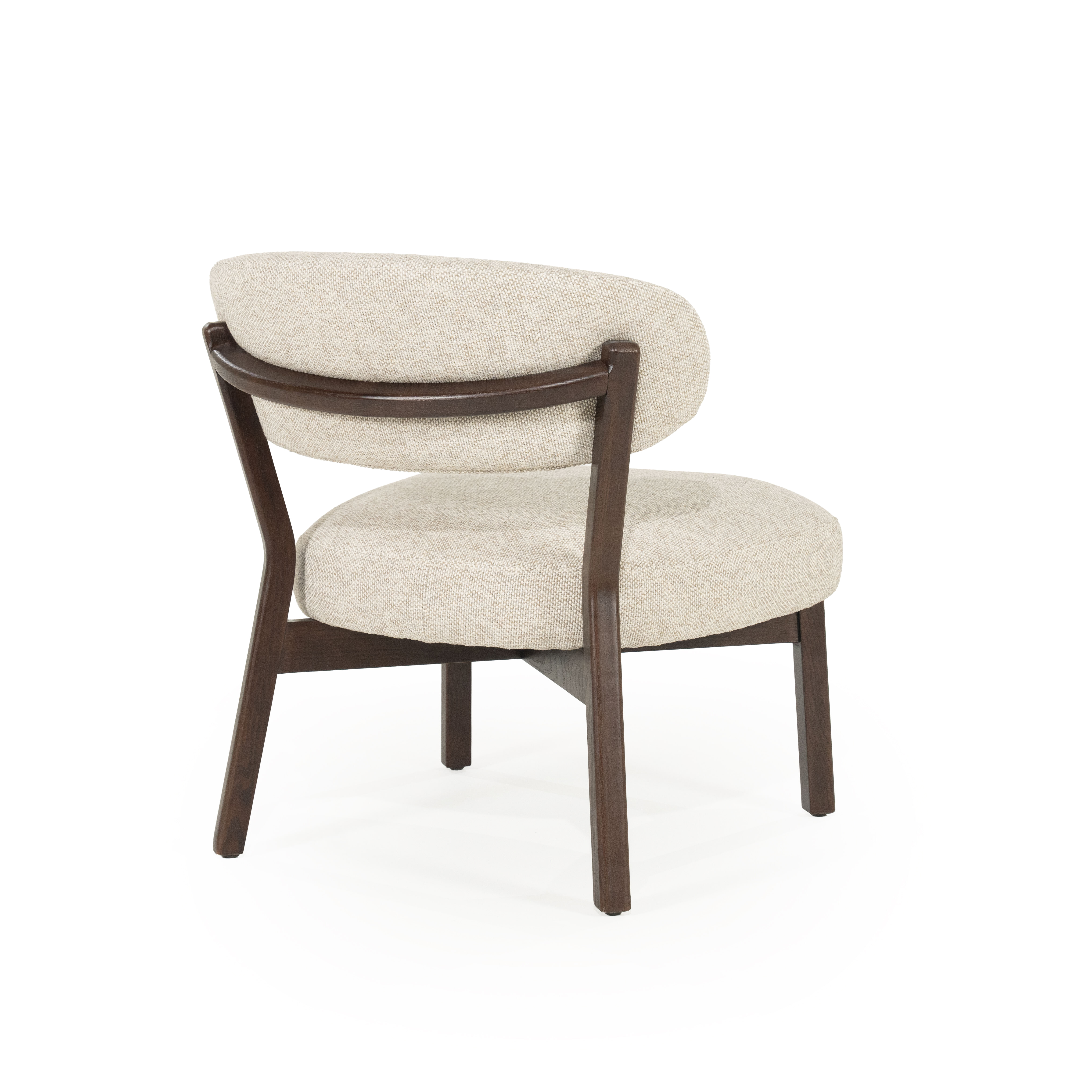 Eleonora Fauteuil 'Mikky' kleur Taupe/Bruin