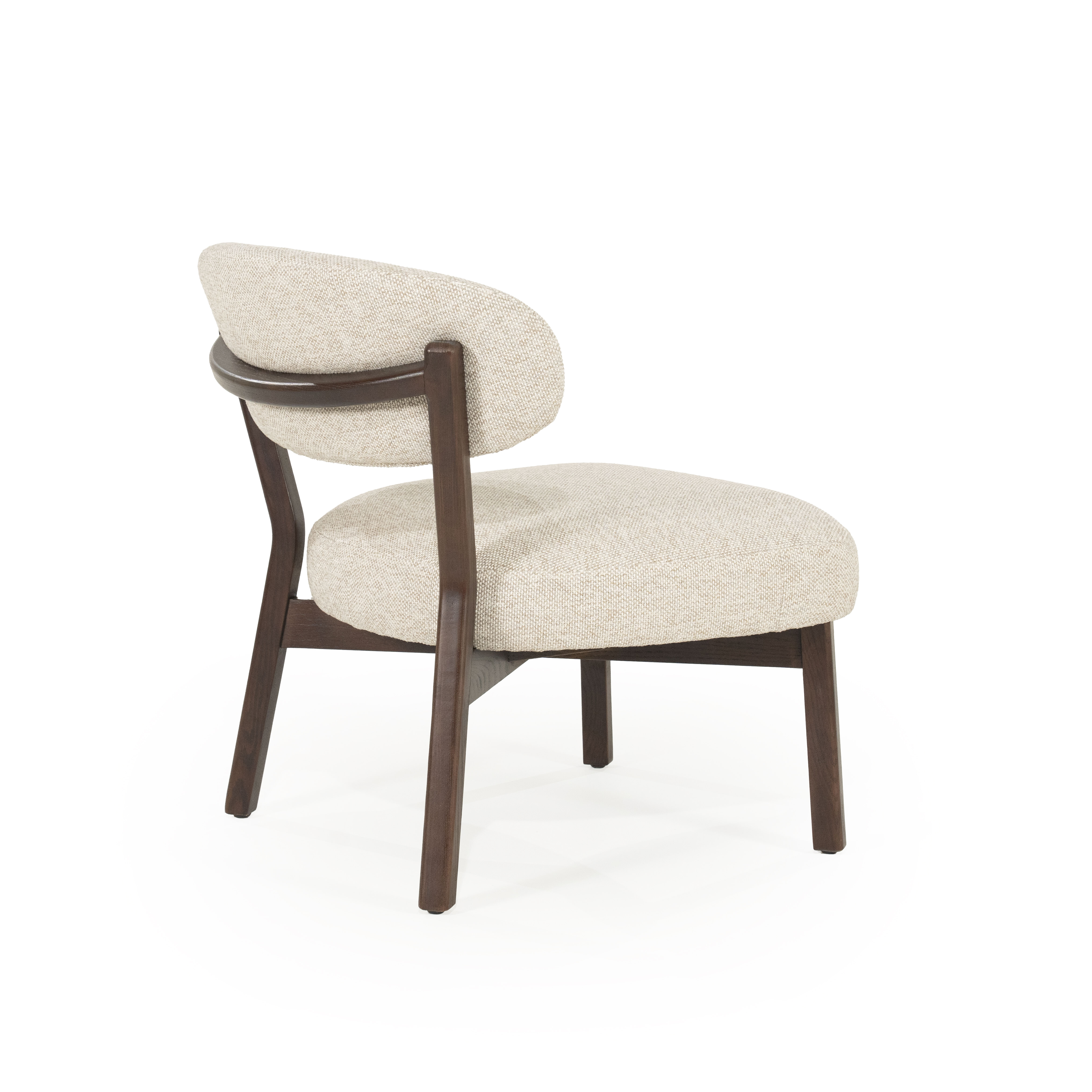 Eleonora Fauteuil 'Mikky' kleur Taupe/Bruin