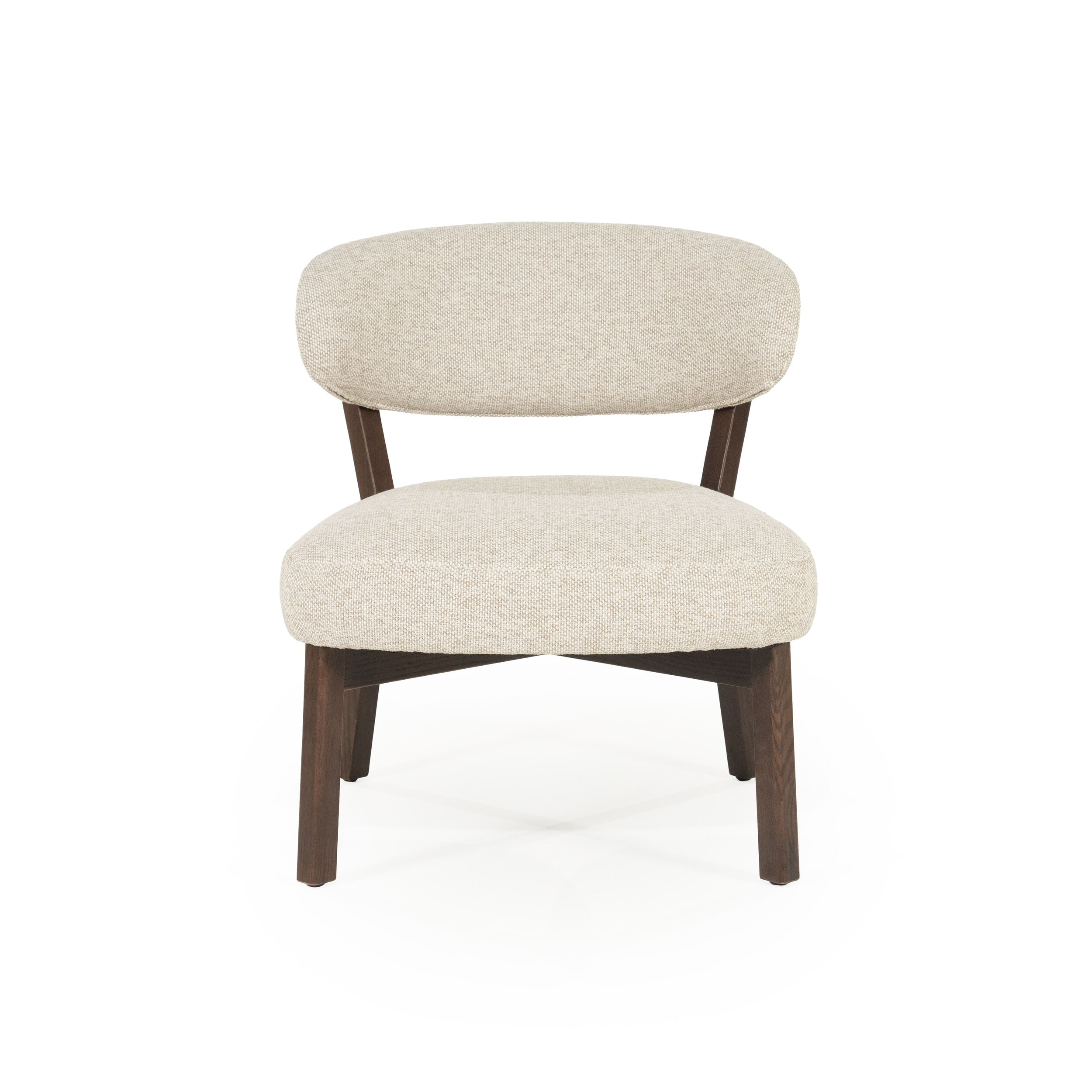 Eleonora Fauteuil 'Mikky' kleur Taupe/Bruin