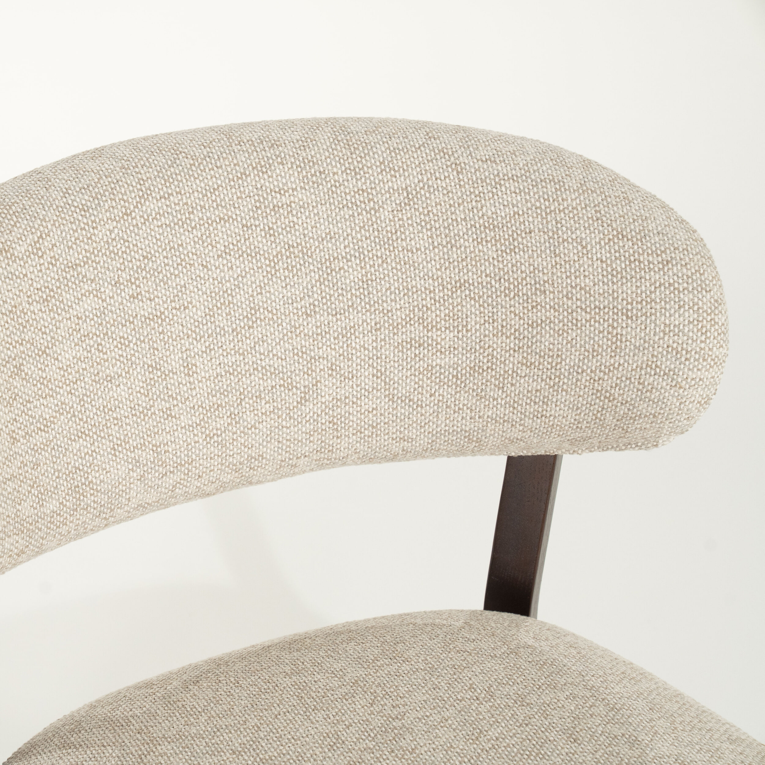 Eleonora Fauteuil 'Mikky' kleur Taupe/Bruin