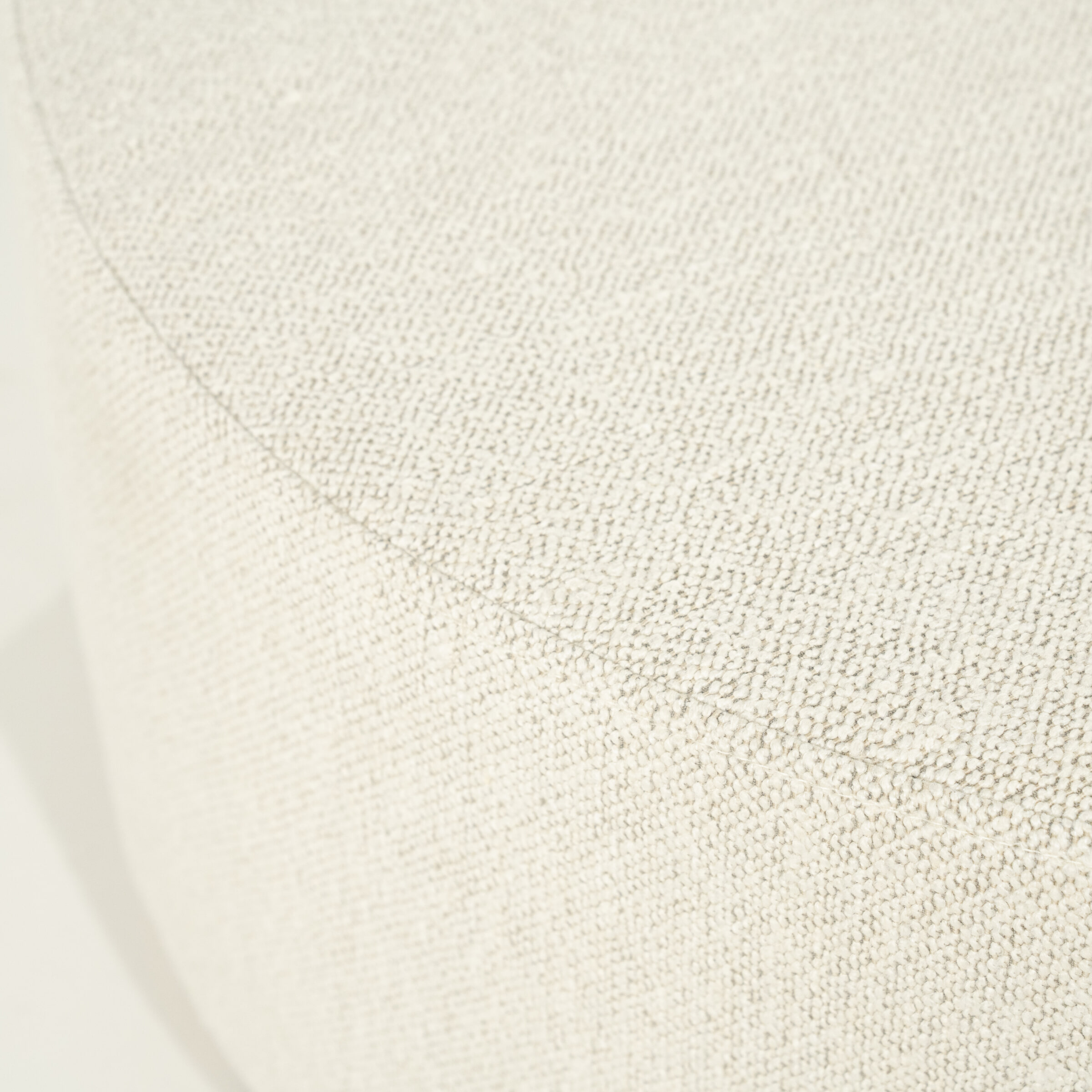 Eleonora Poef/Salontafel 'Avah' Bouclé, 80cm, kleur Beige