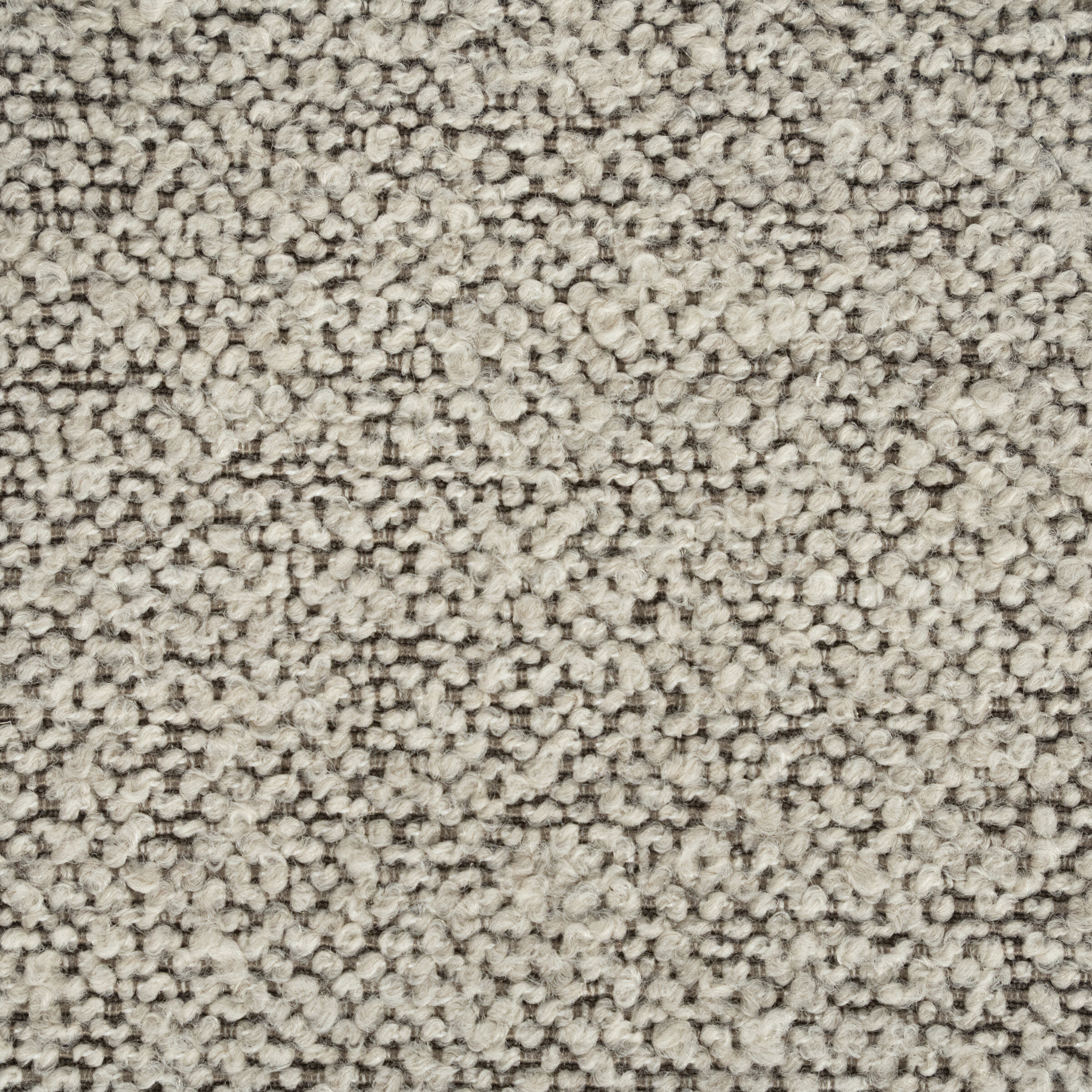 Eleonora Poef/Salontafel 'Avah' Bouclé, 80cm, kleur Taupe