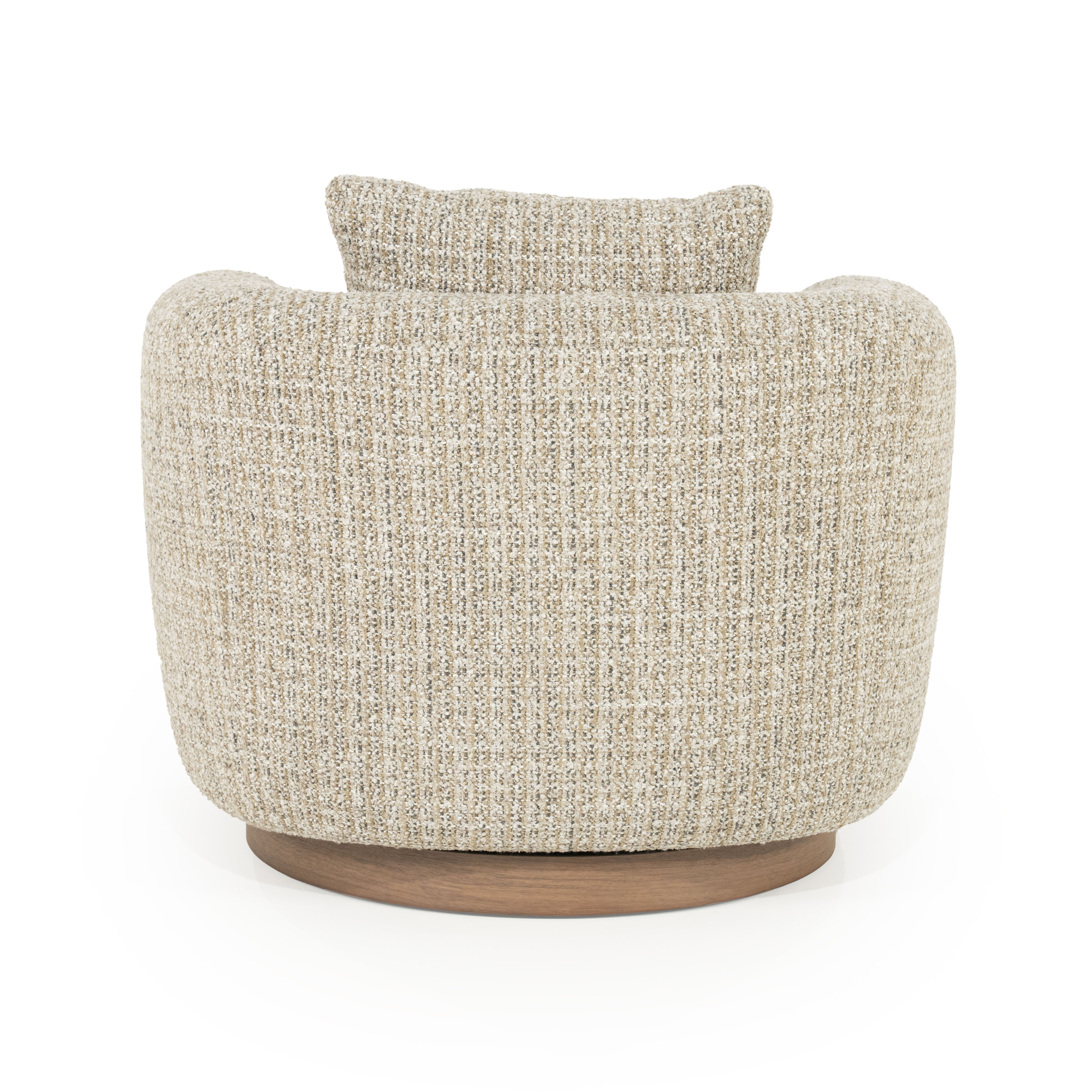 Eleonora Draaifauteuil 'Jordan' Grove Bouclé, kleur Taupe