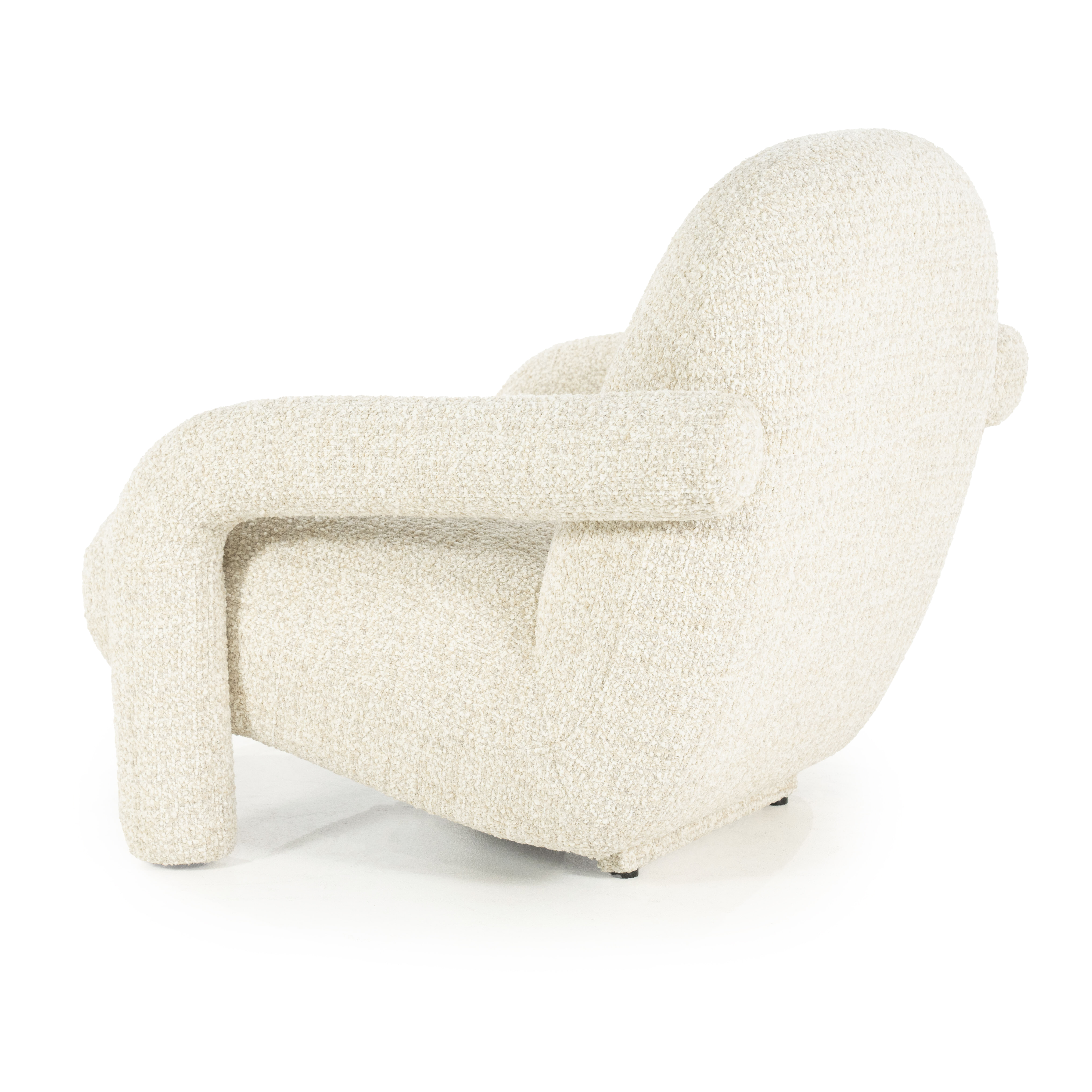 Eleonora Fauteuil 'Monica' Grove Bouclé, kleur Beige