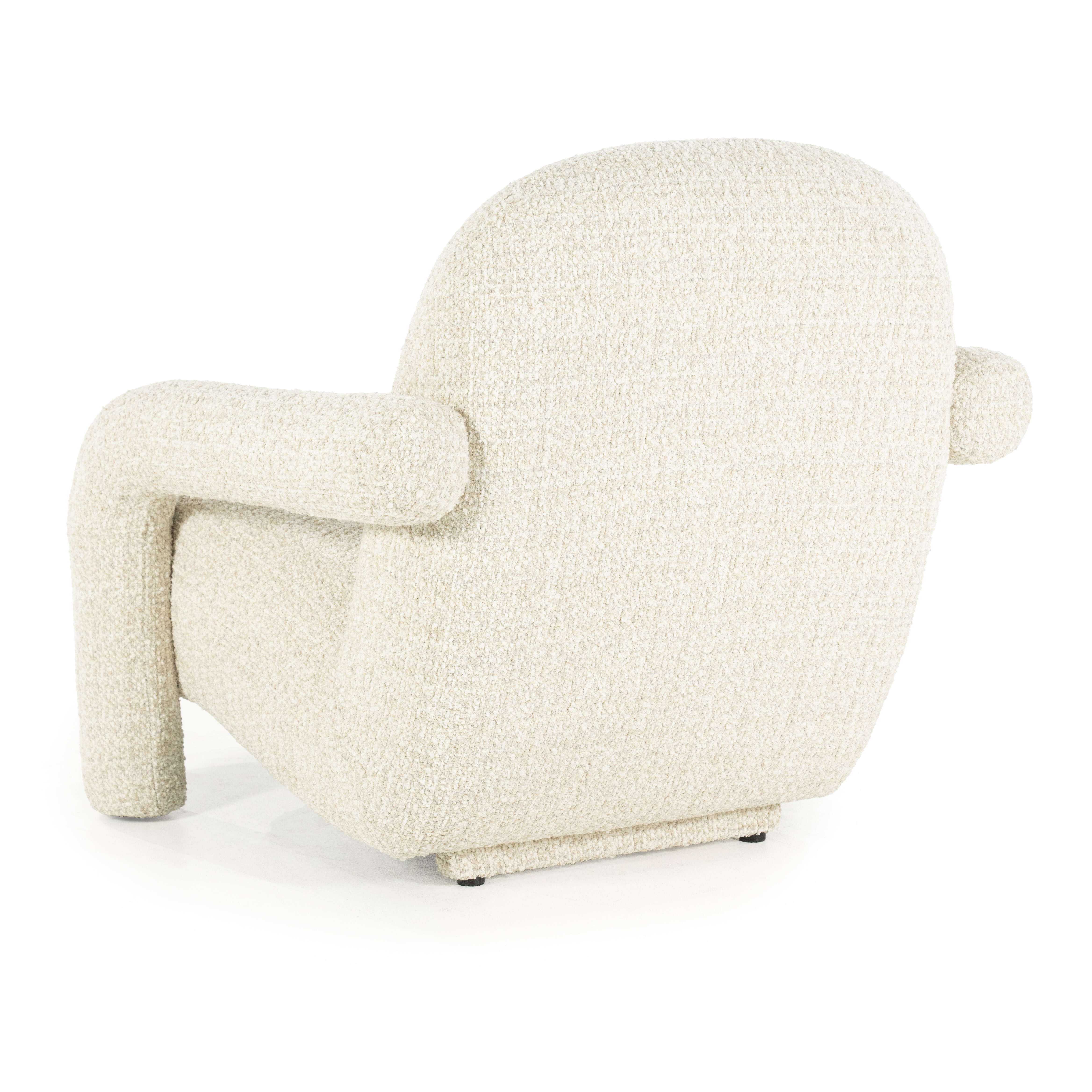 Eleonora Fauteuil 'Monica' Grove Bouclé, kleur Beige