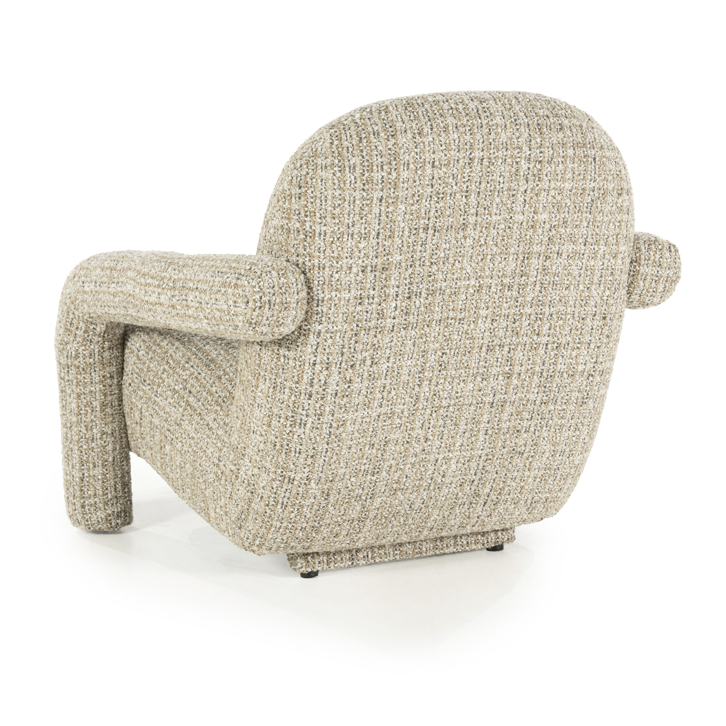 Eleonora Fauteuil 'Monica' Grove Bouclé, kleur Taupe