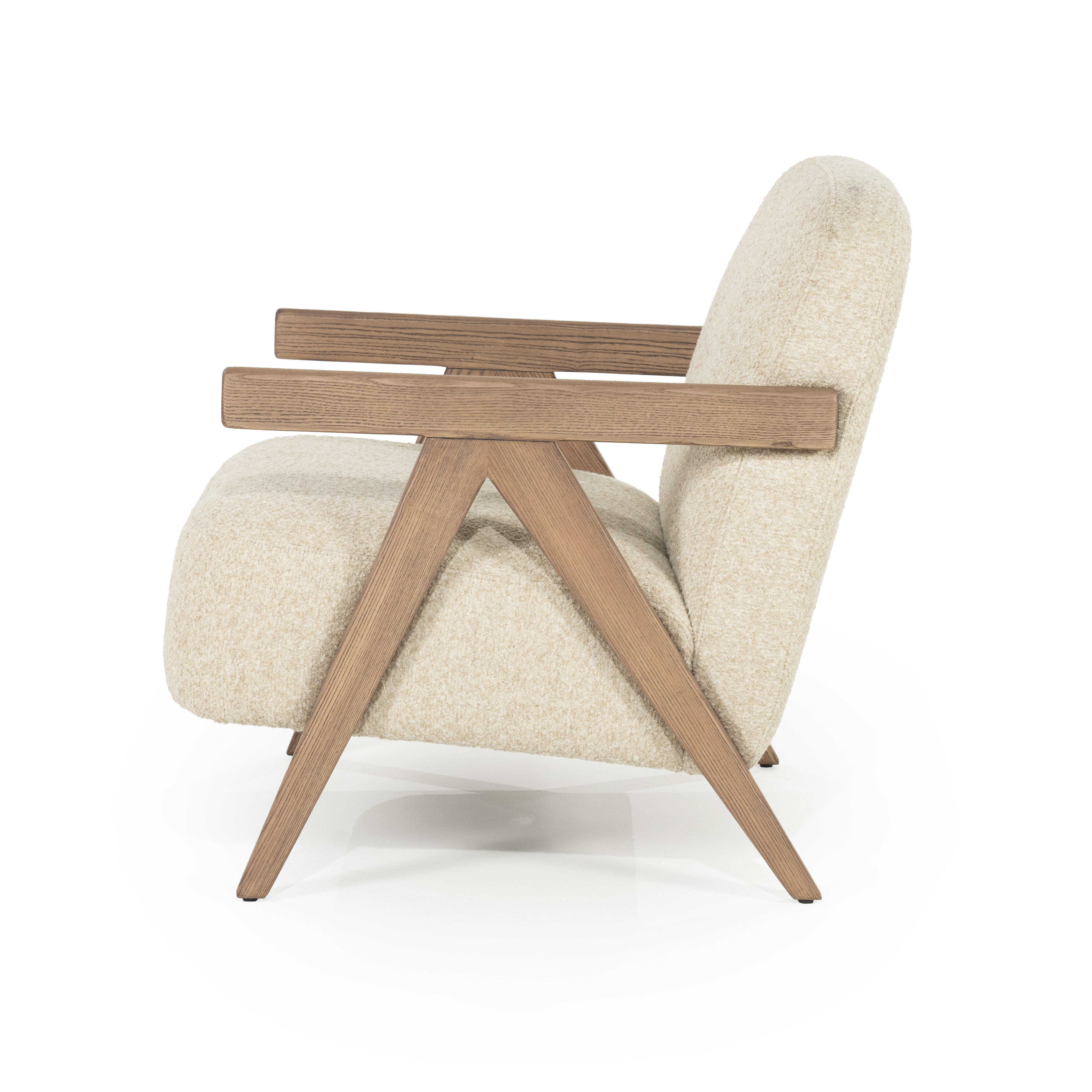 Eleonora Fauteuil 'Francis' Grove Bouclé, kleur Beige