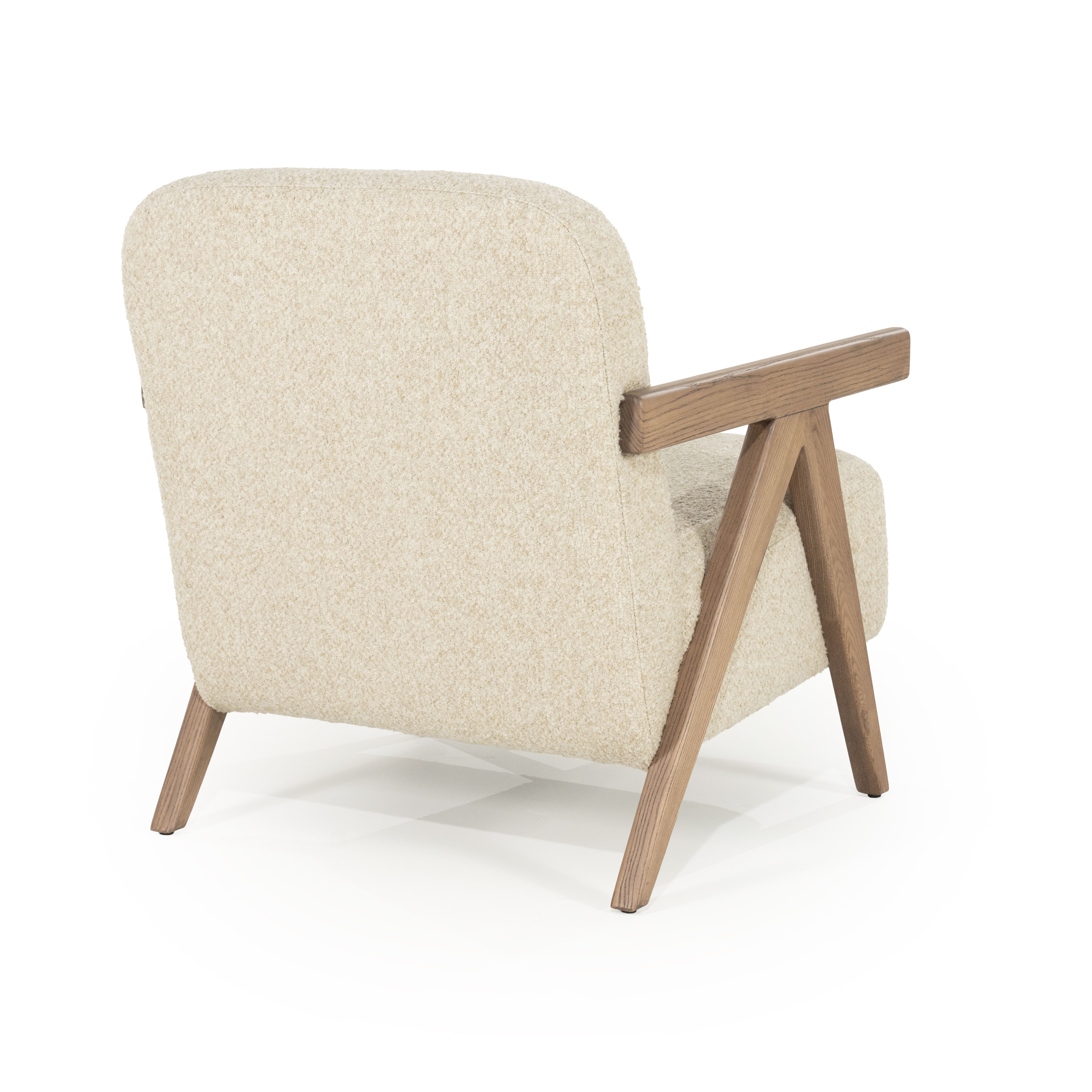 Eleonora Fauteuil 'Francis' Grove Bouclé, kleur Beige