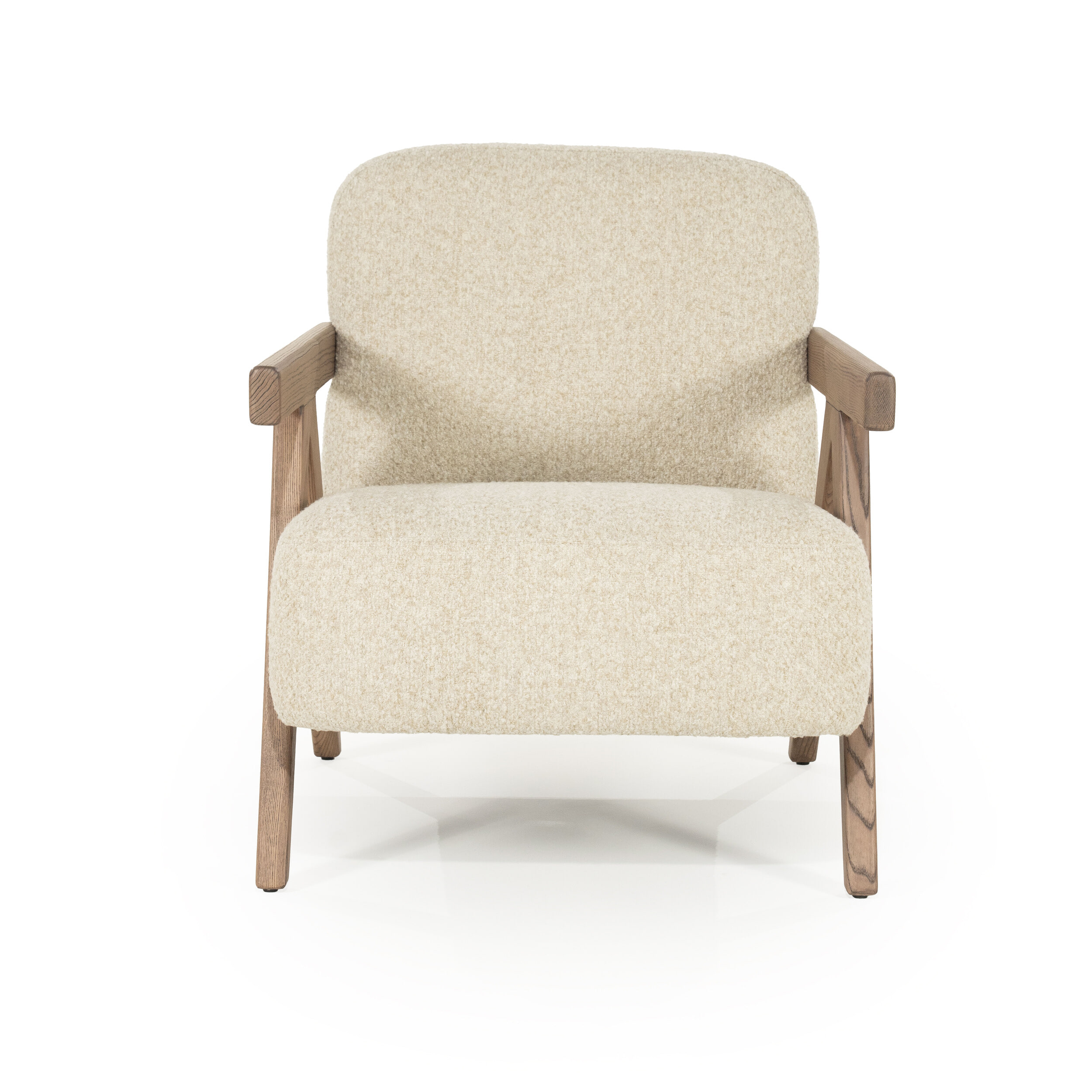 Eleonora Fauteuil 'Francis' Grove Bouclé, kleur Beige