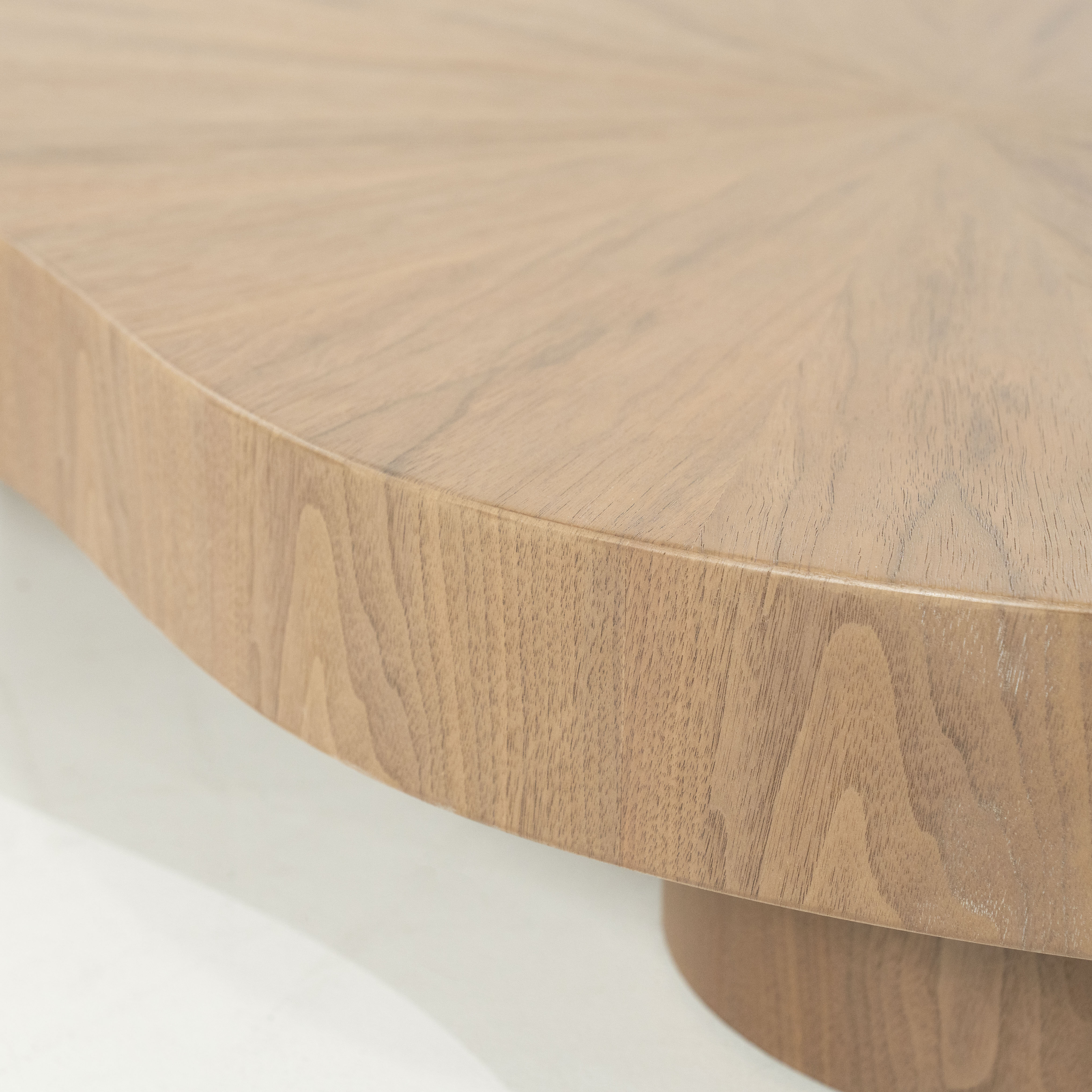 Eleonora Organische Salontafel 'Bobbie' Walnootfineer lichtbruin, 150 x 110cm, kleur Naturel