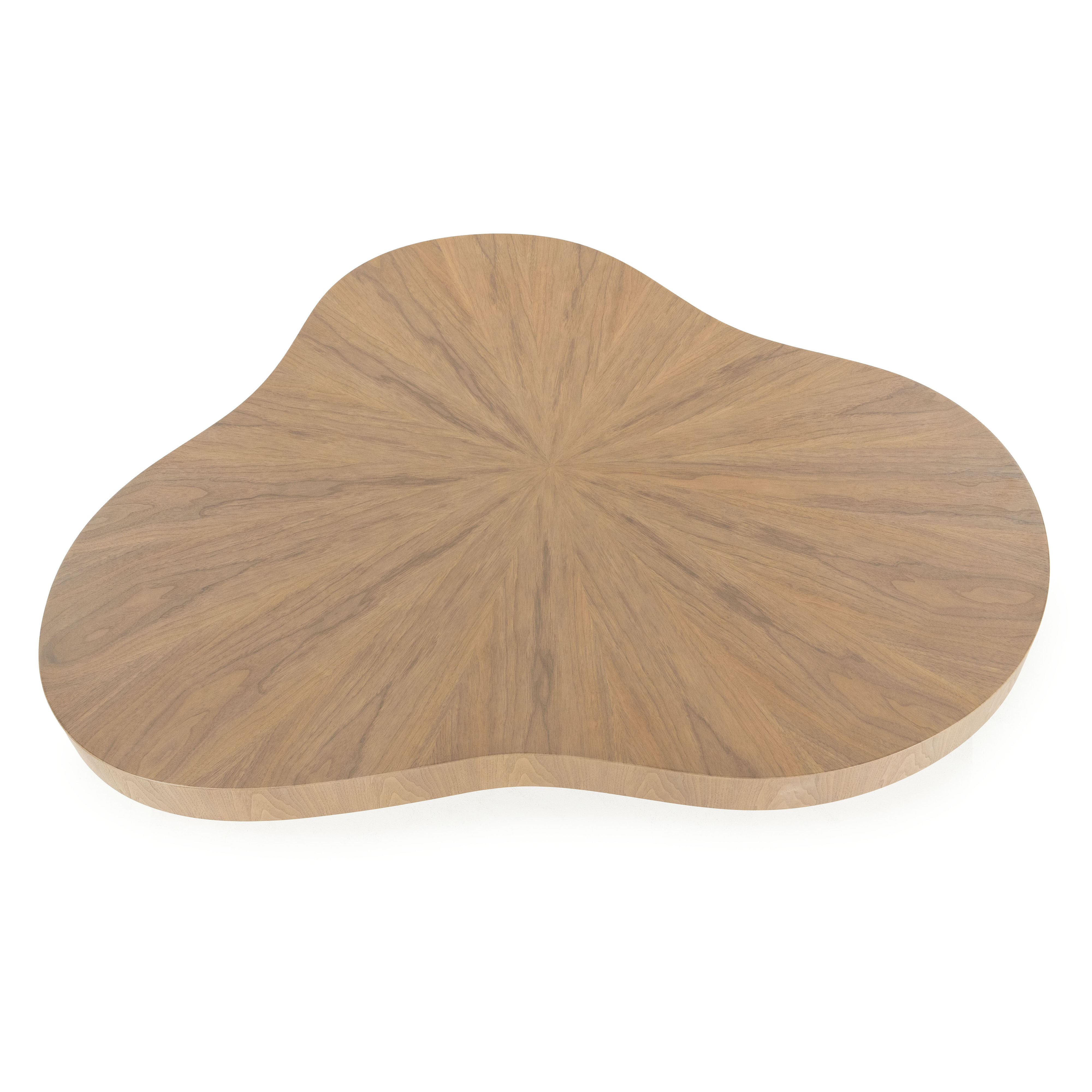 Eleonora Organische Salontafel 'Bobbie' Walnootfineer lichtbruin, 150 x 110cm, kleur Naturel