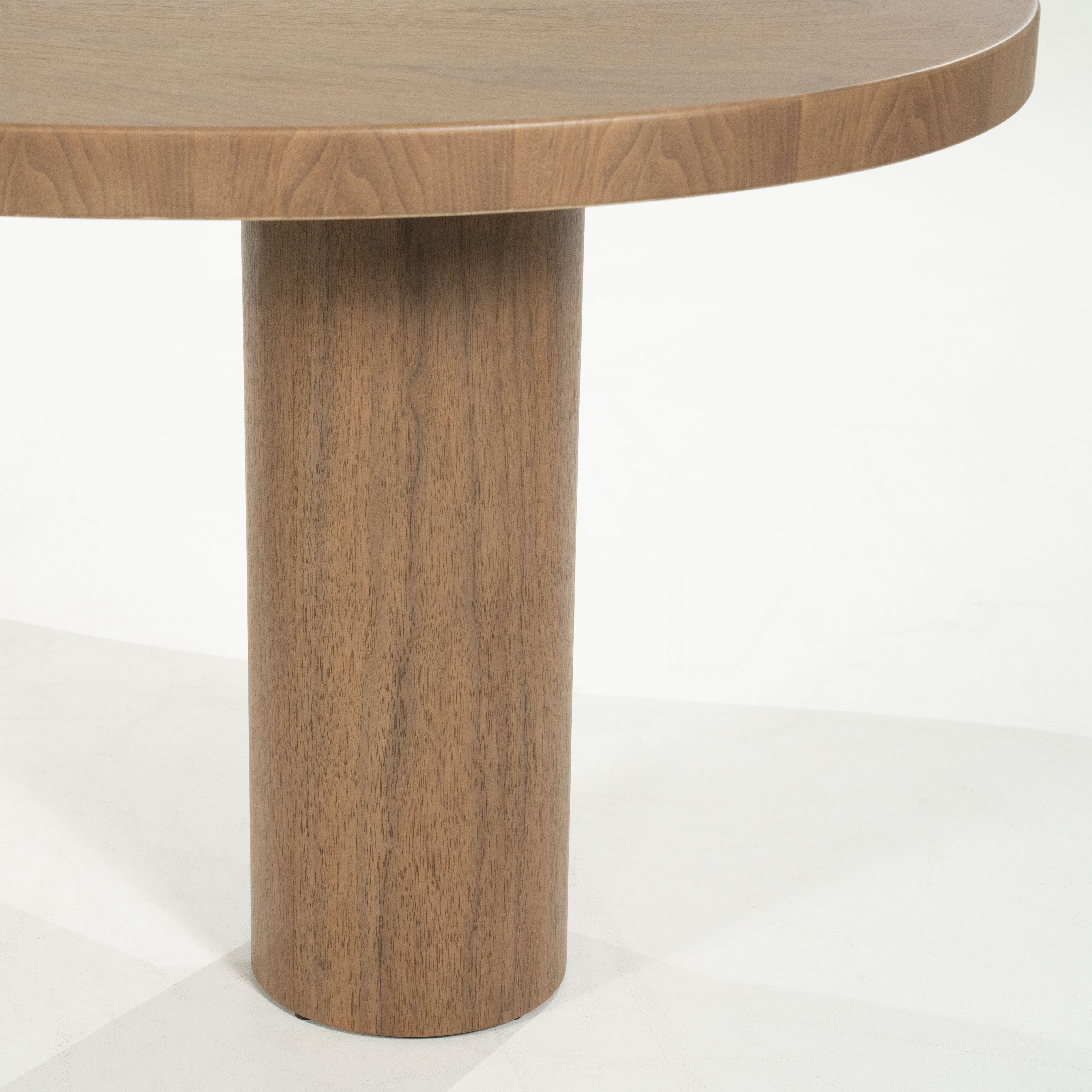 Eleonora Organische Eettafel 'Bobbie' Walnoot, 215 x 110cm, kleur Lichtbruin