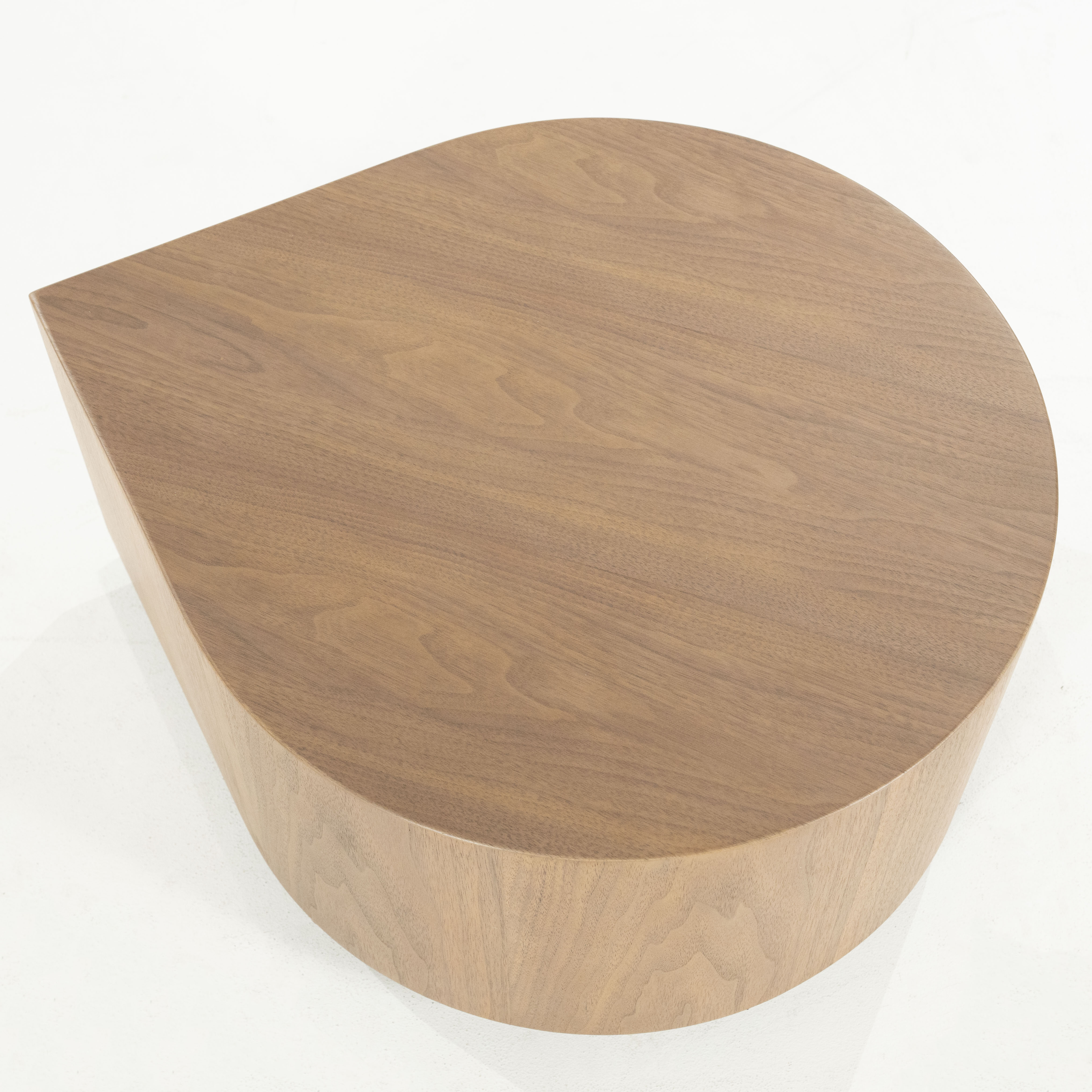 Eleonora Organische Bijzettafel 'Jules' Walnoot, 55 x 55cm, kleur Lichtbruin