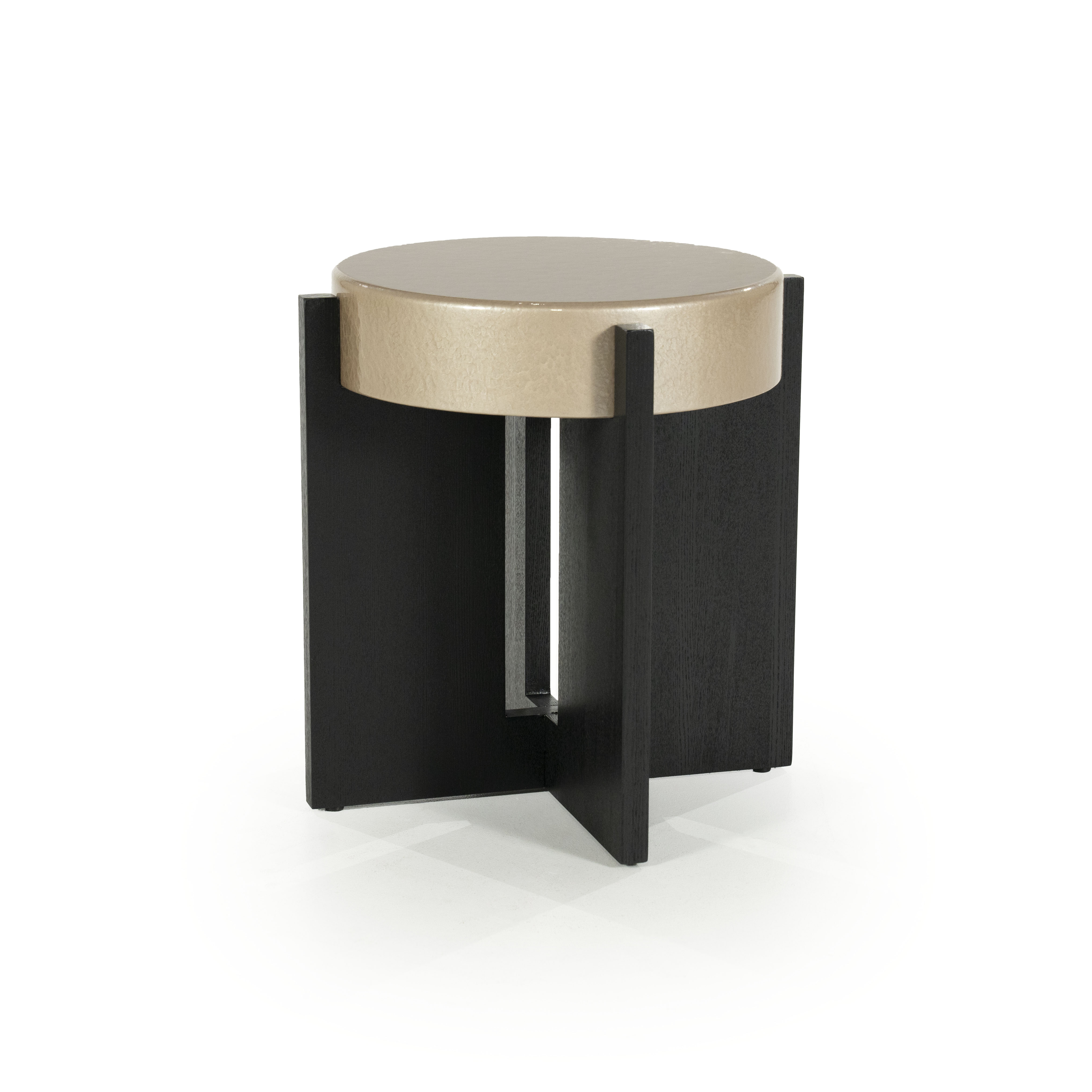 Eleonora Ronde Bijzettafel 'Juliet' 40cm, kleur Beige