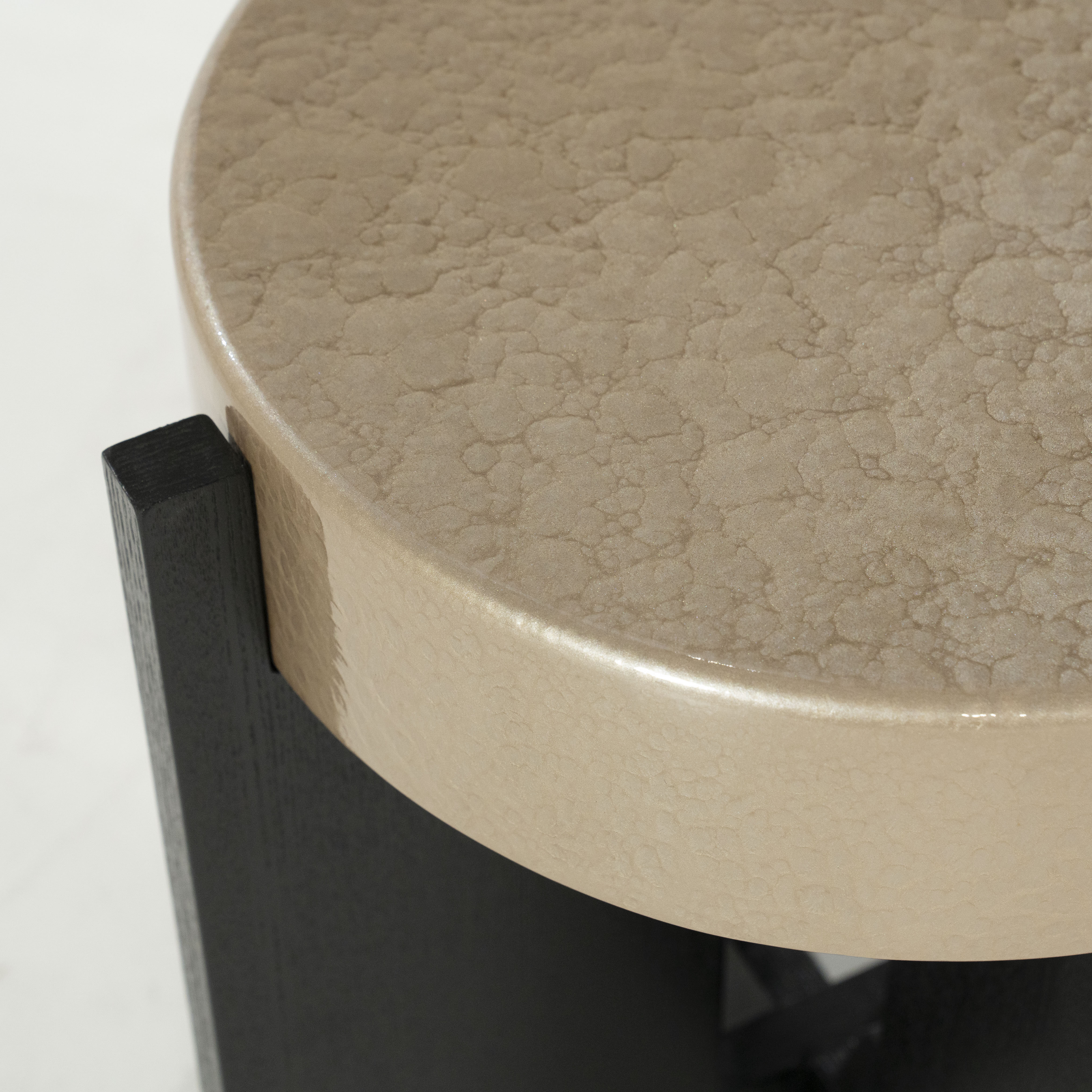 Eleonora Ronde Bijzettafel 'Juliet' 40cm, kleur Beige