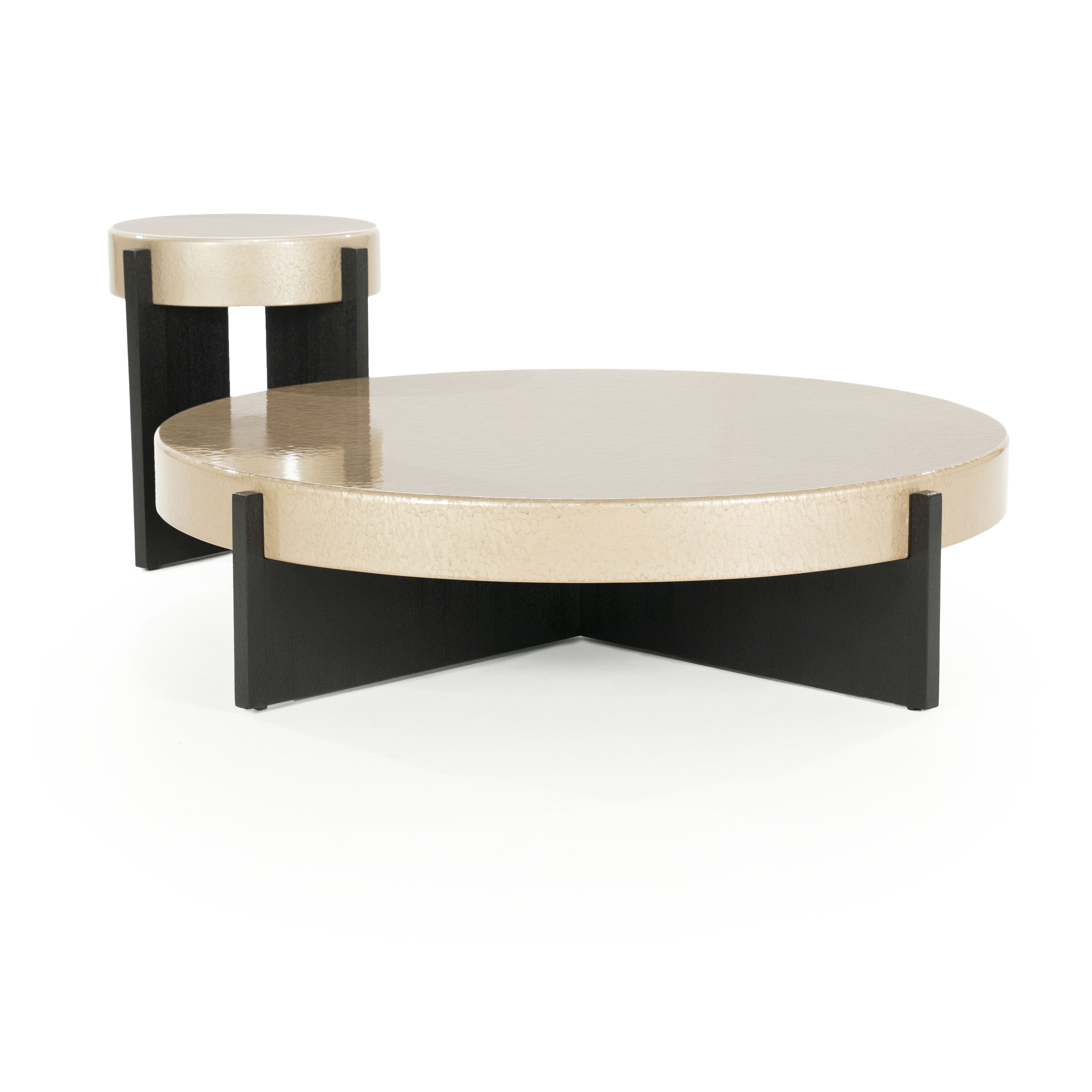 Eleonora Ronde Bijzettafel 'Juliet' 40cm, kleur Beige