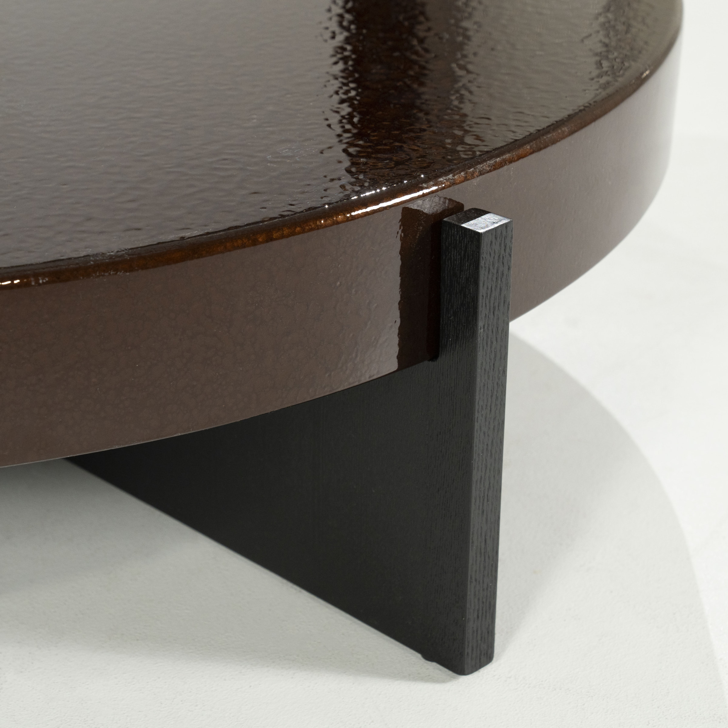 Eleonora Ronde Salontafel 'Juliet' 110cm, kleur Bruin