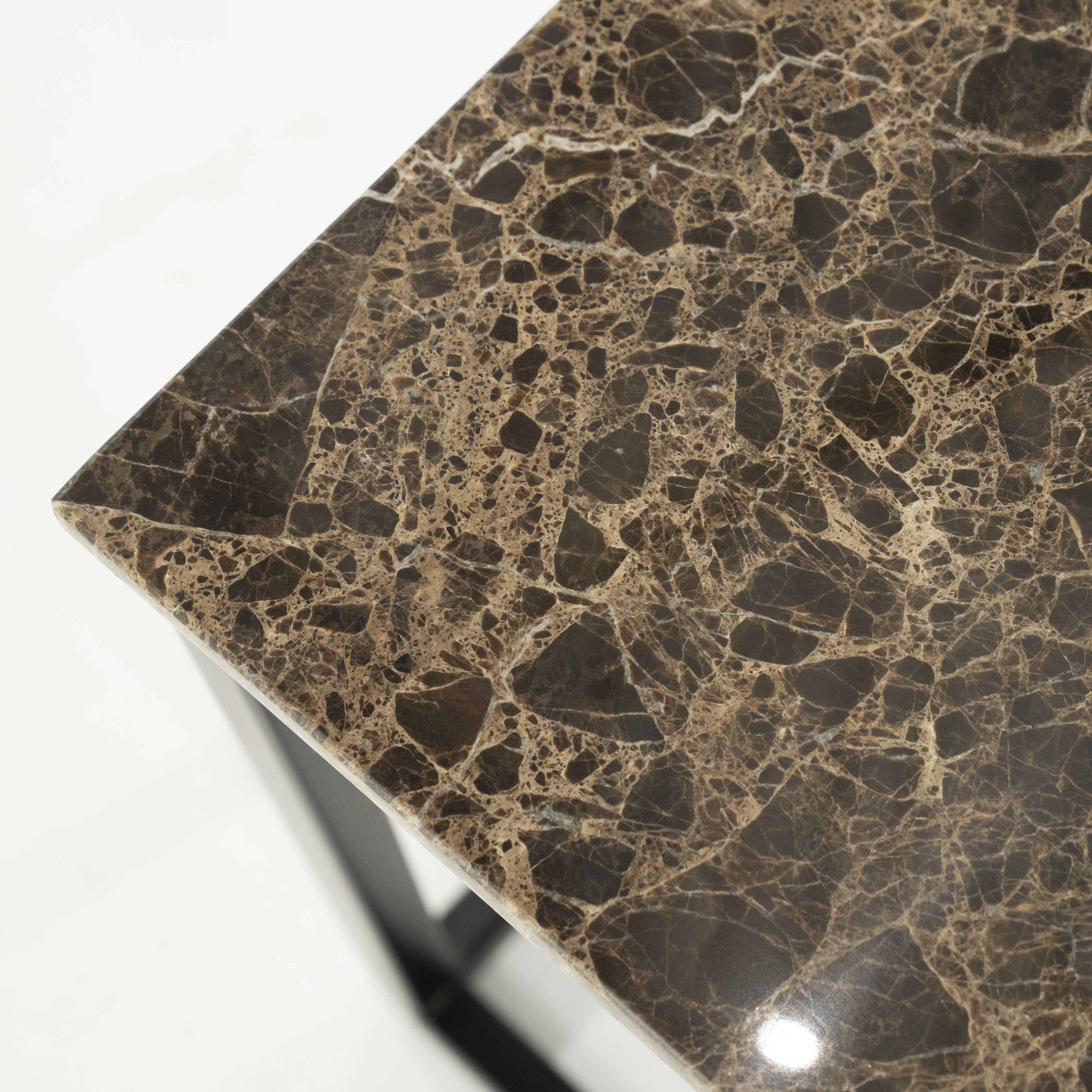 Eleonora Vierkante Bijzettafel 'Rico' Marmer, 38 x 38cm