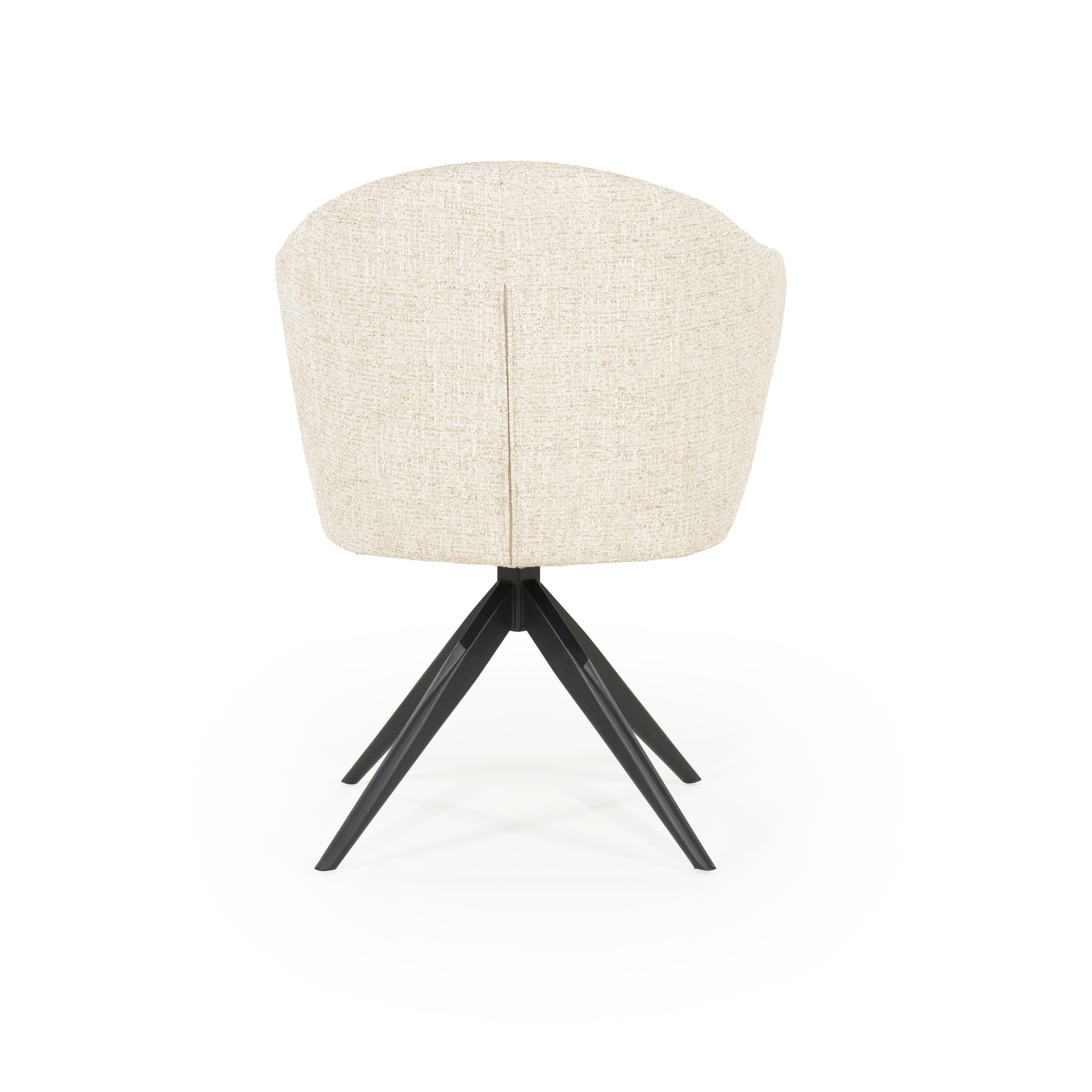 Eleonora Draaibare Eetkamerstoel 'Connor' kleur Beige