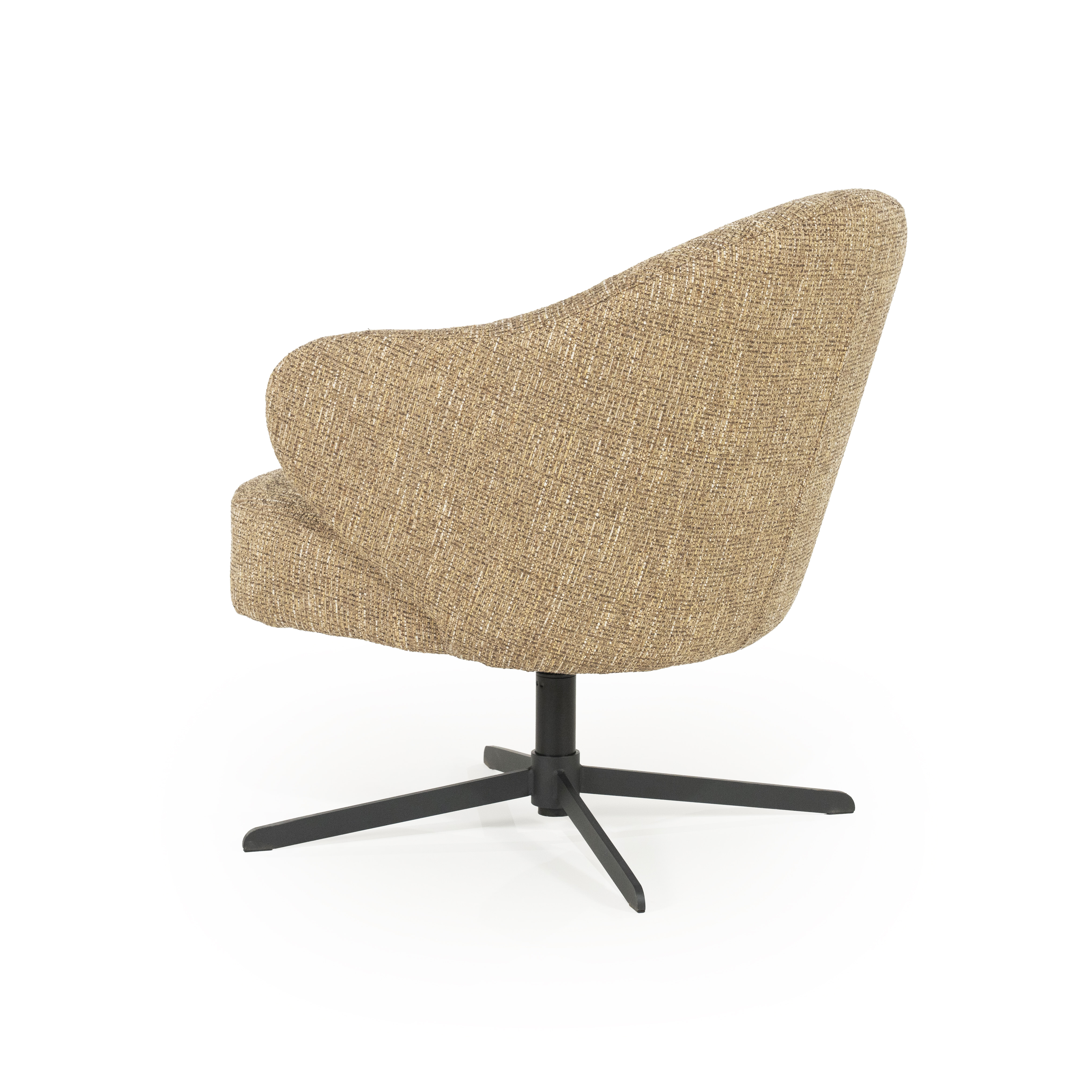 Eleonora Draaifauteuil 'Connor' kleur Mosterd