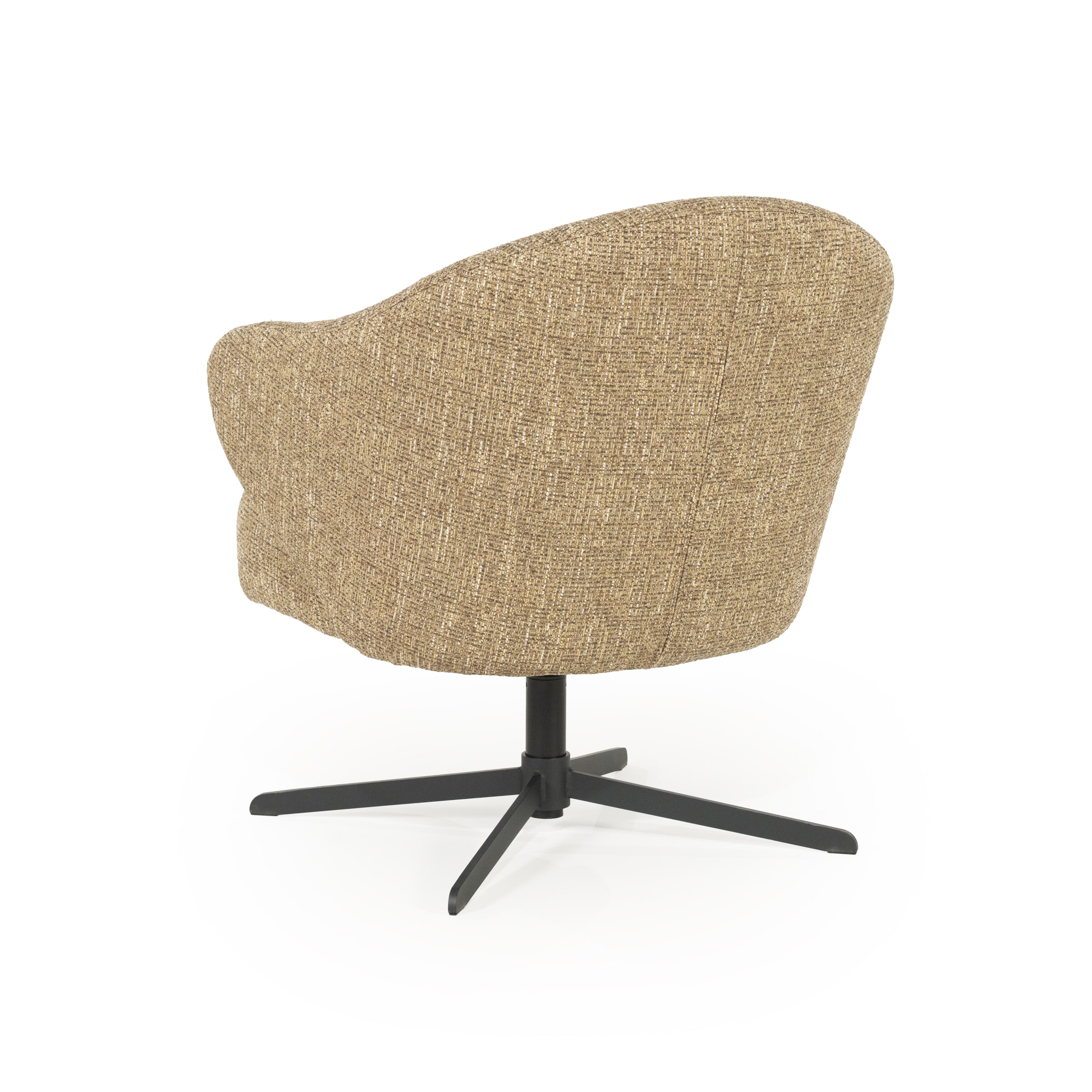 Eleonora Draaifauteuil 'Connor' kleur Mosterd